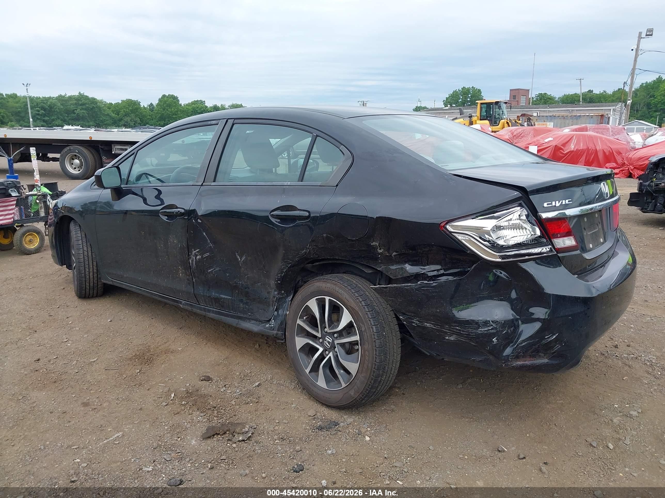 2014 Honda Civic Ex Black vin: 2HGFB2F80EH537386
