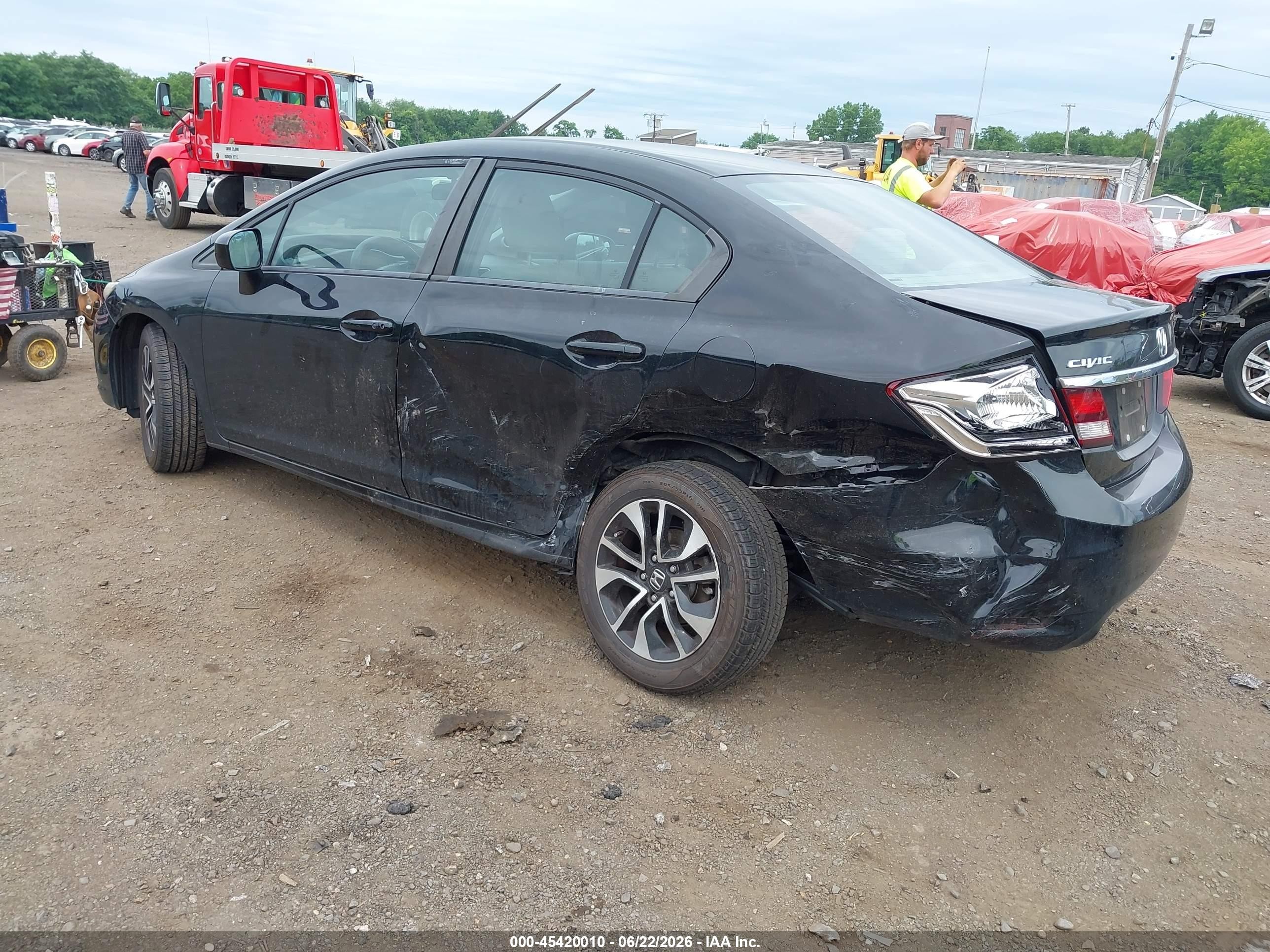 2014 Honda Civic Ex Black vin: 2HGFB2F80EH537386