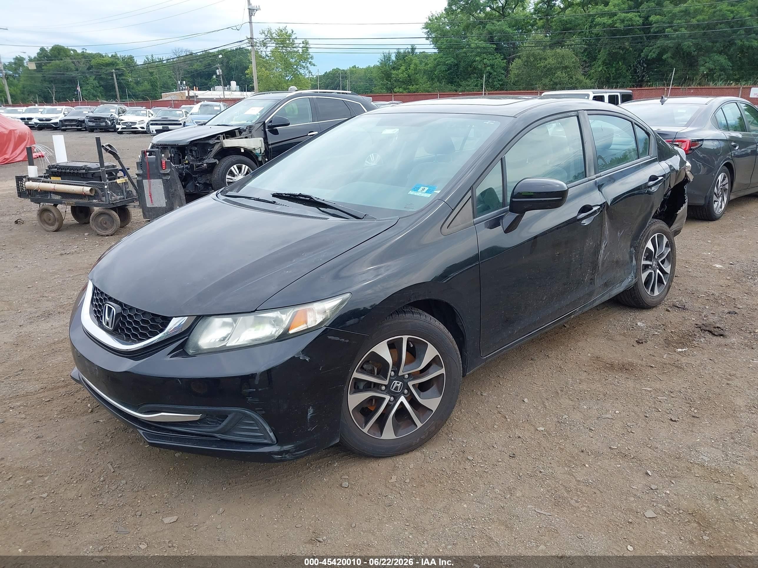 2014 Honda Civic Ex Black vin: 2HGFB2F80EH537386
