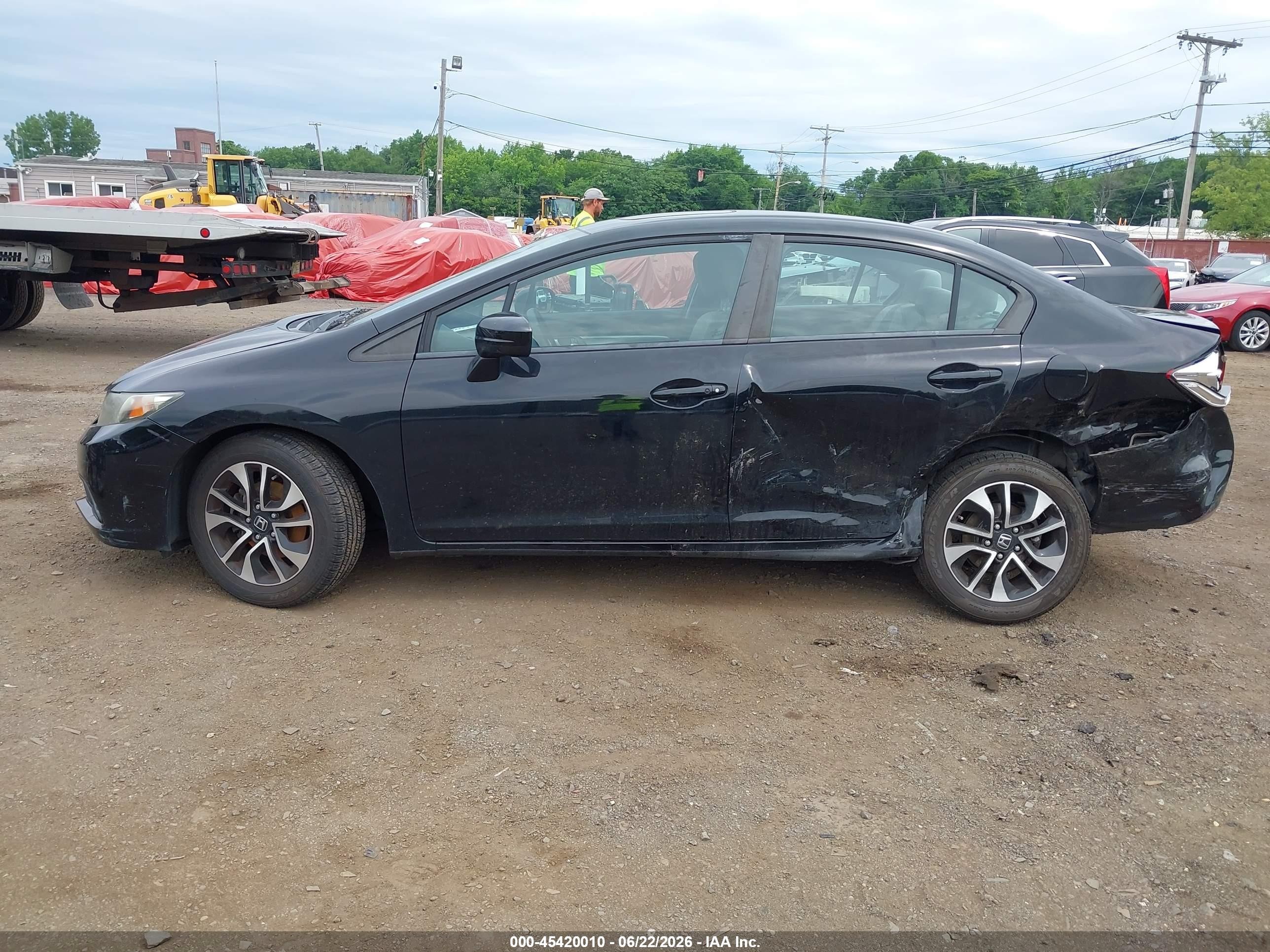 2014 Honda Civic Ex Black vin: 2HGFB2F80EH537386