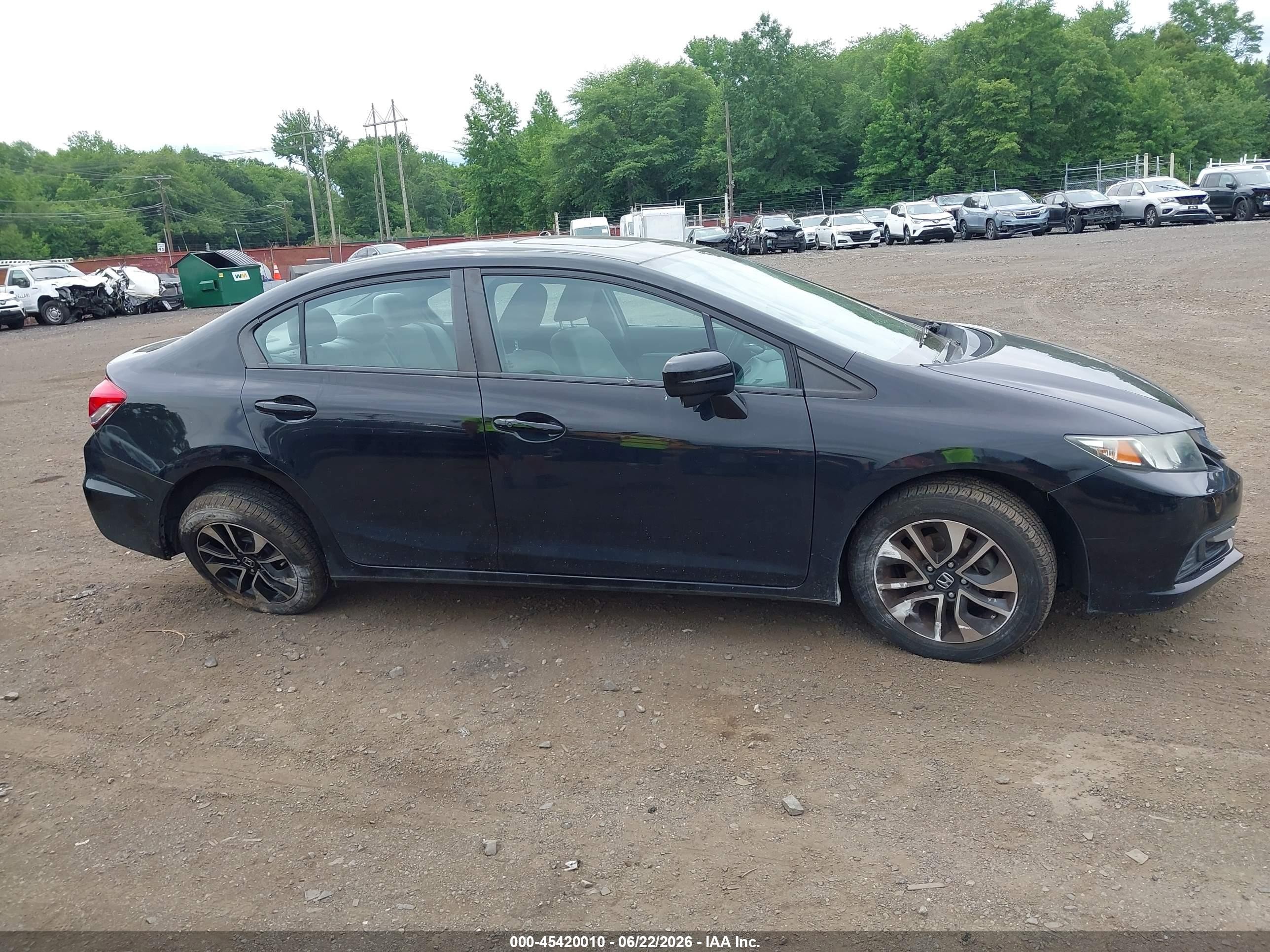 2014 Honda Civic Ex Black vin: 2HGFB2F80EH537386