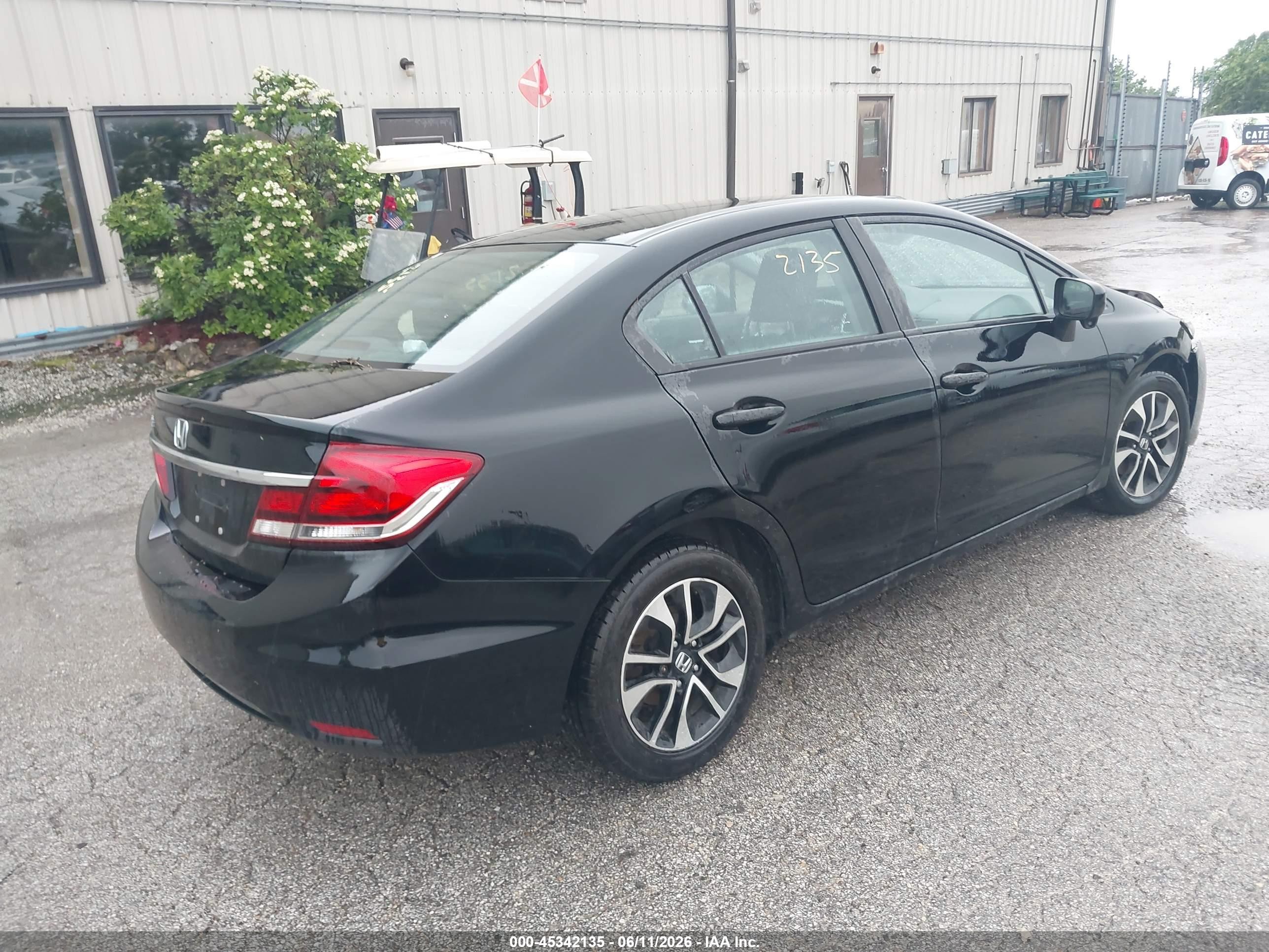2014 Honda Civic Ex Black vin: 2HGFB2F80EH545987