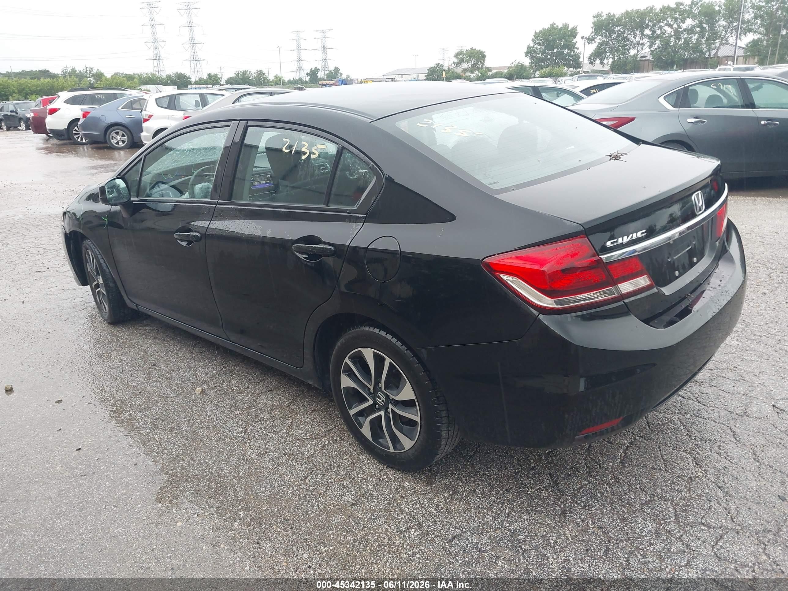 2014 Honda Civic Ex Black vin: 2HGFB2F80EH545987