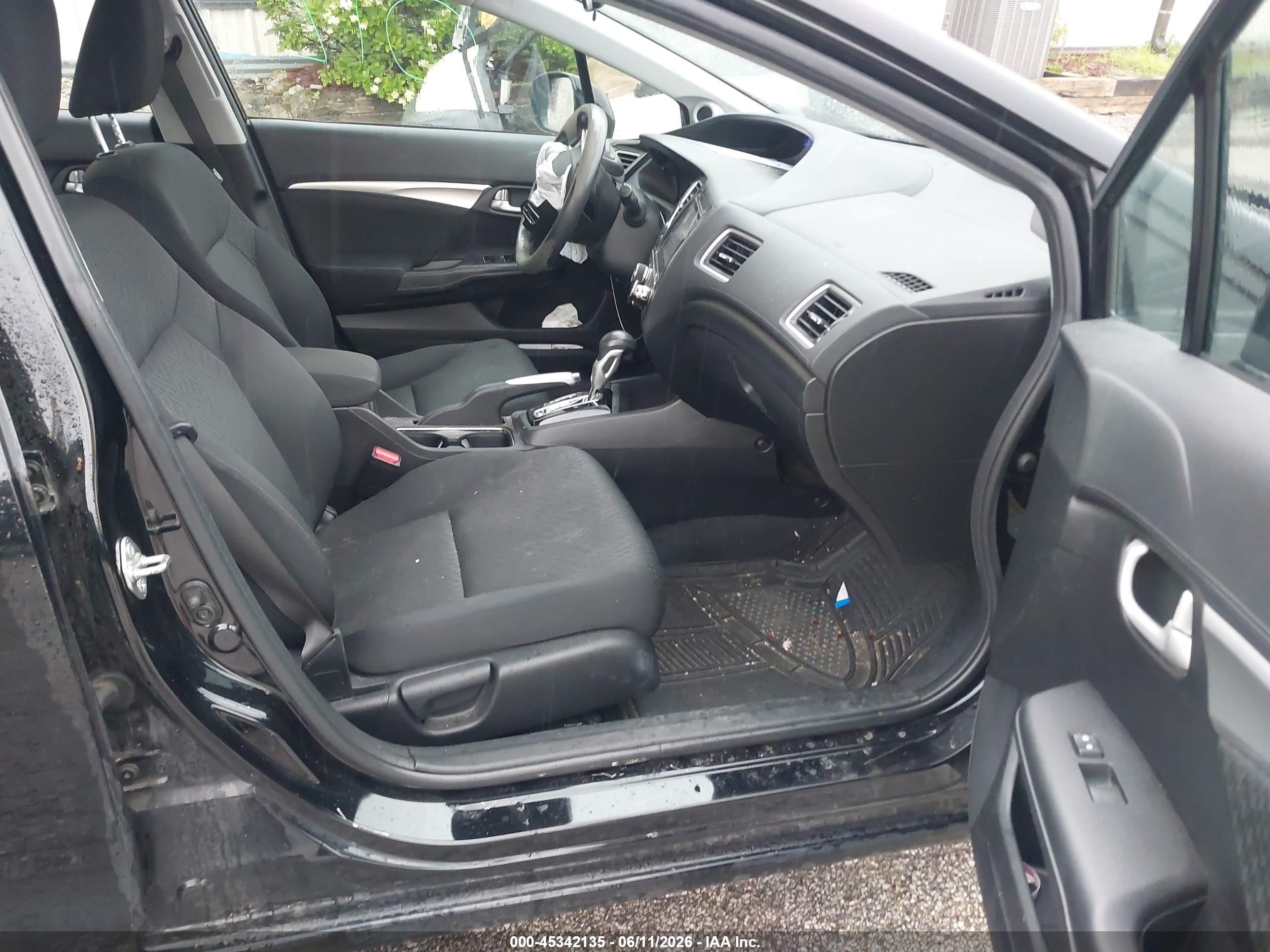 2014 Honda Civic Ex Black vin: 2HGFB2F80EH545987