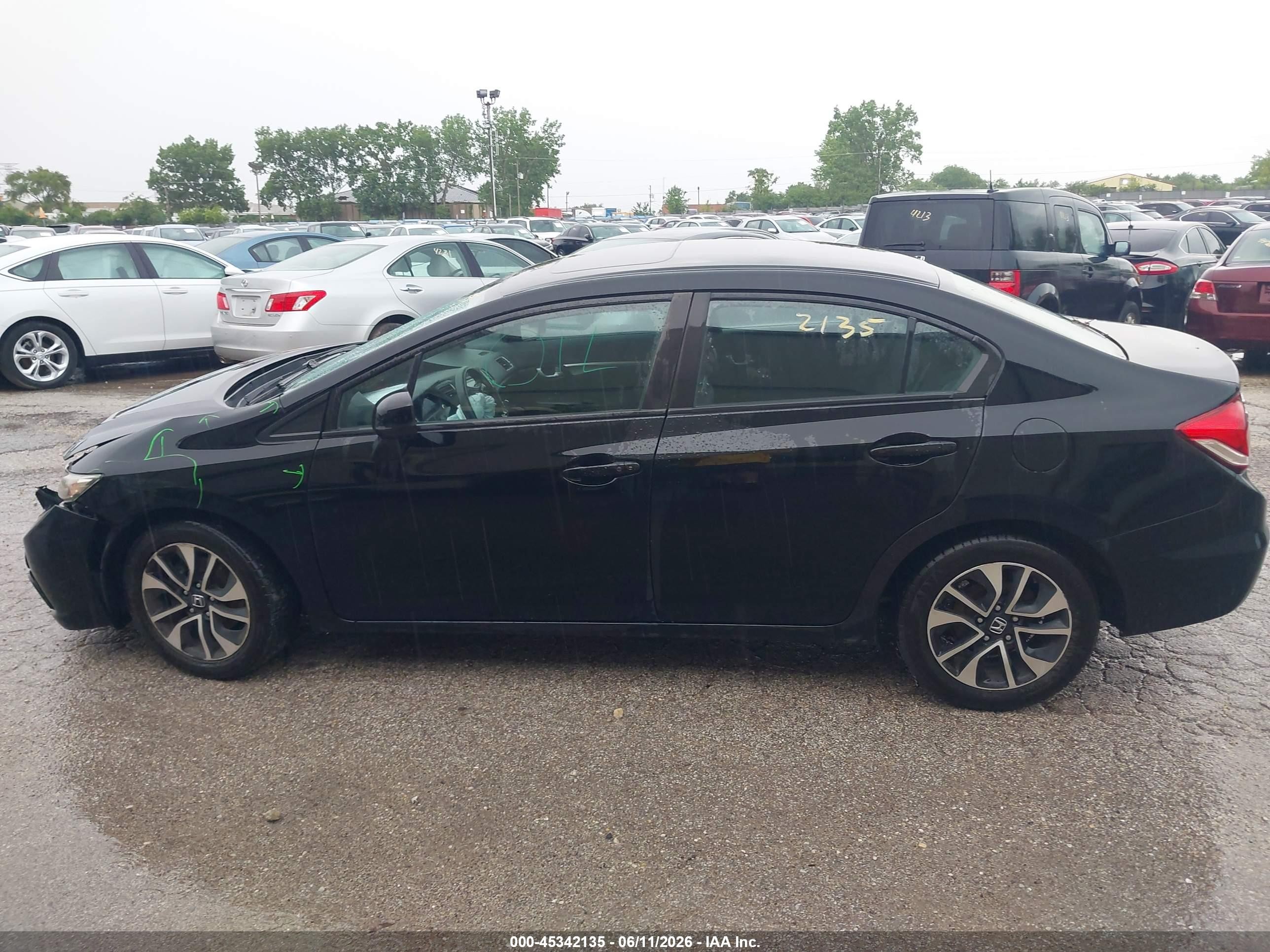2014 Honda Civic Ex Black vin: 2HGFB2F80EH545987