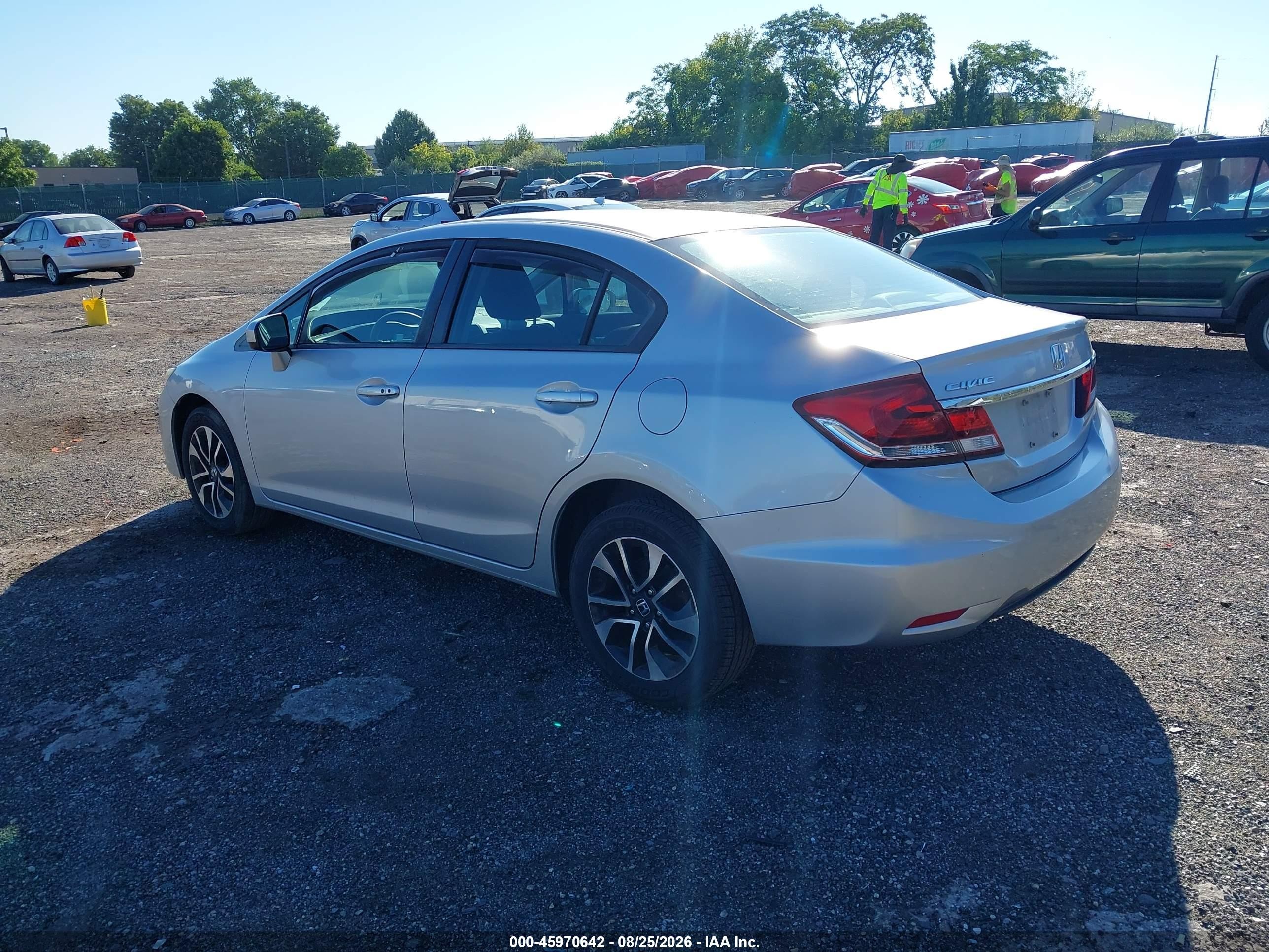 2015 Honda Civic Ex Silver vin: 2HGFB2F80FH508360