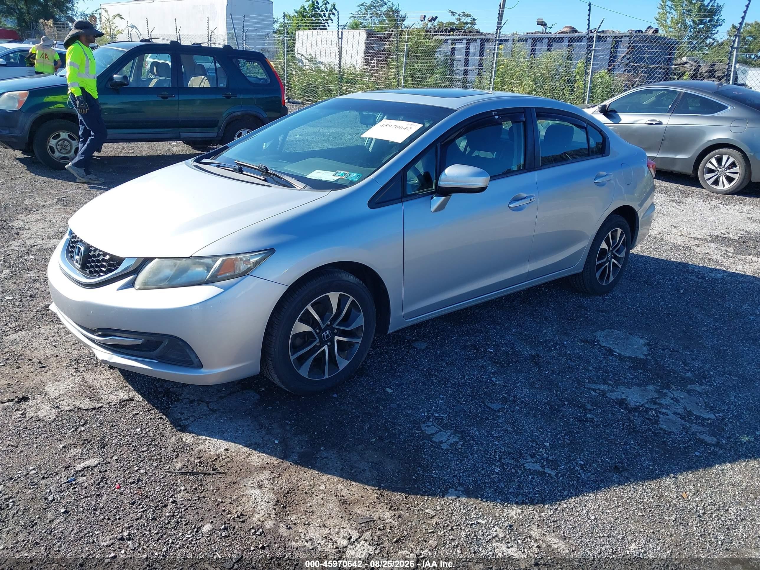 2015 Honda Civic Ex Silver vin: 2HGFB2F80FH508360