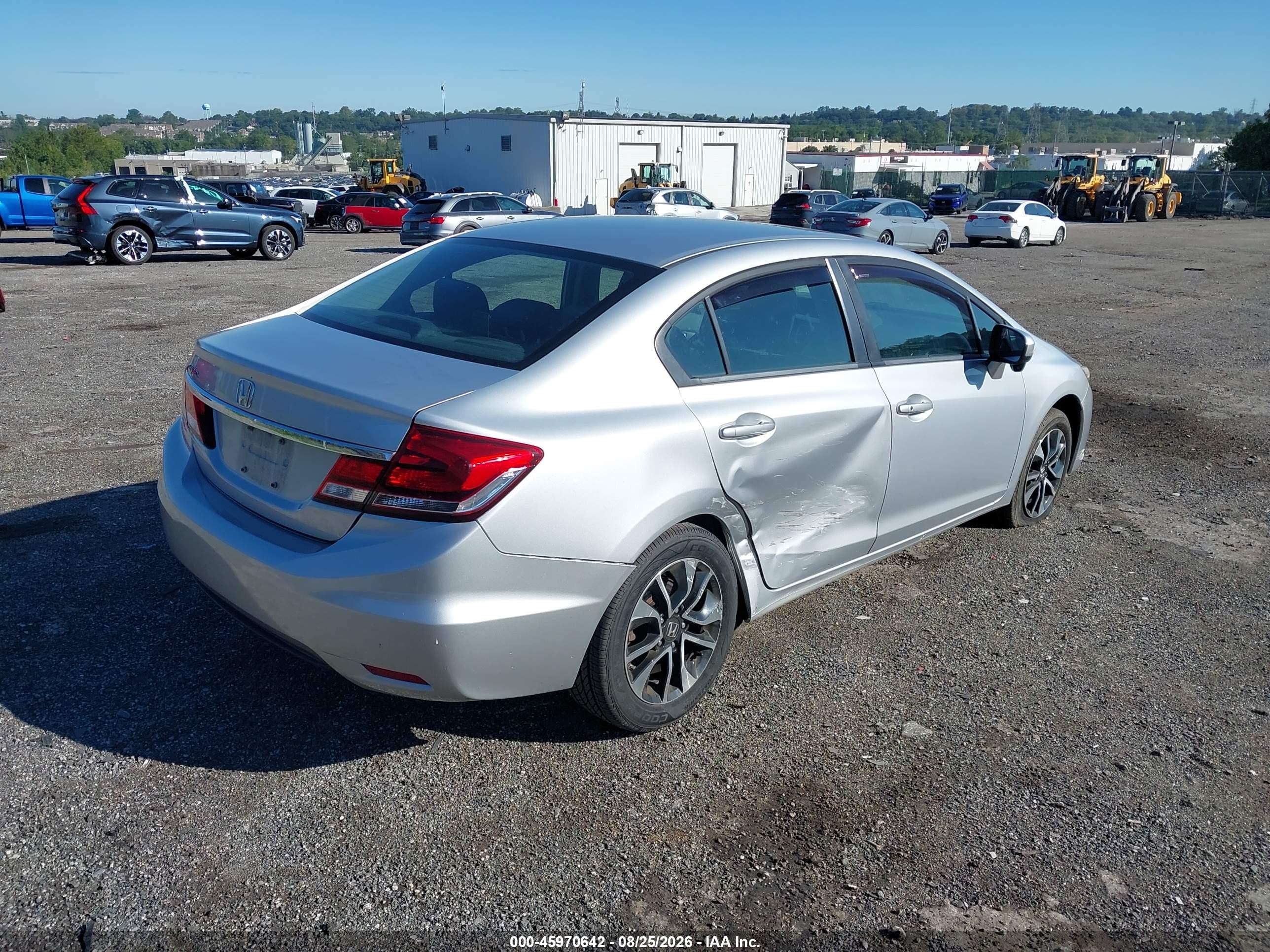 2015 Honda Civic Ex Silver vin: 2HGFB2F80FH508360