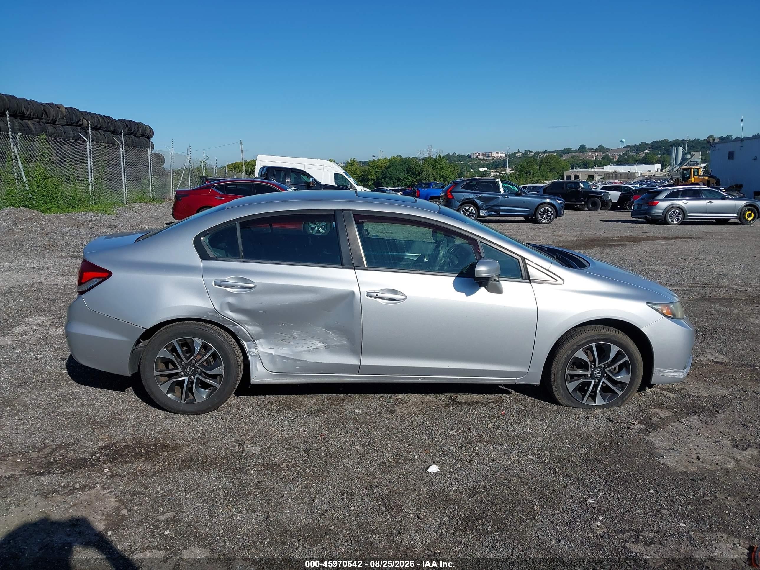 2015 Honda Civic Ex Silver vin: 2HGFB2F80FH508360