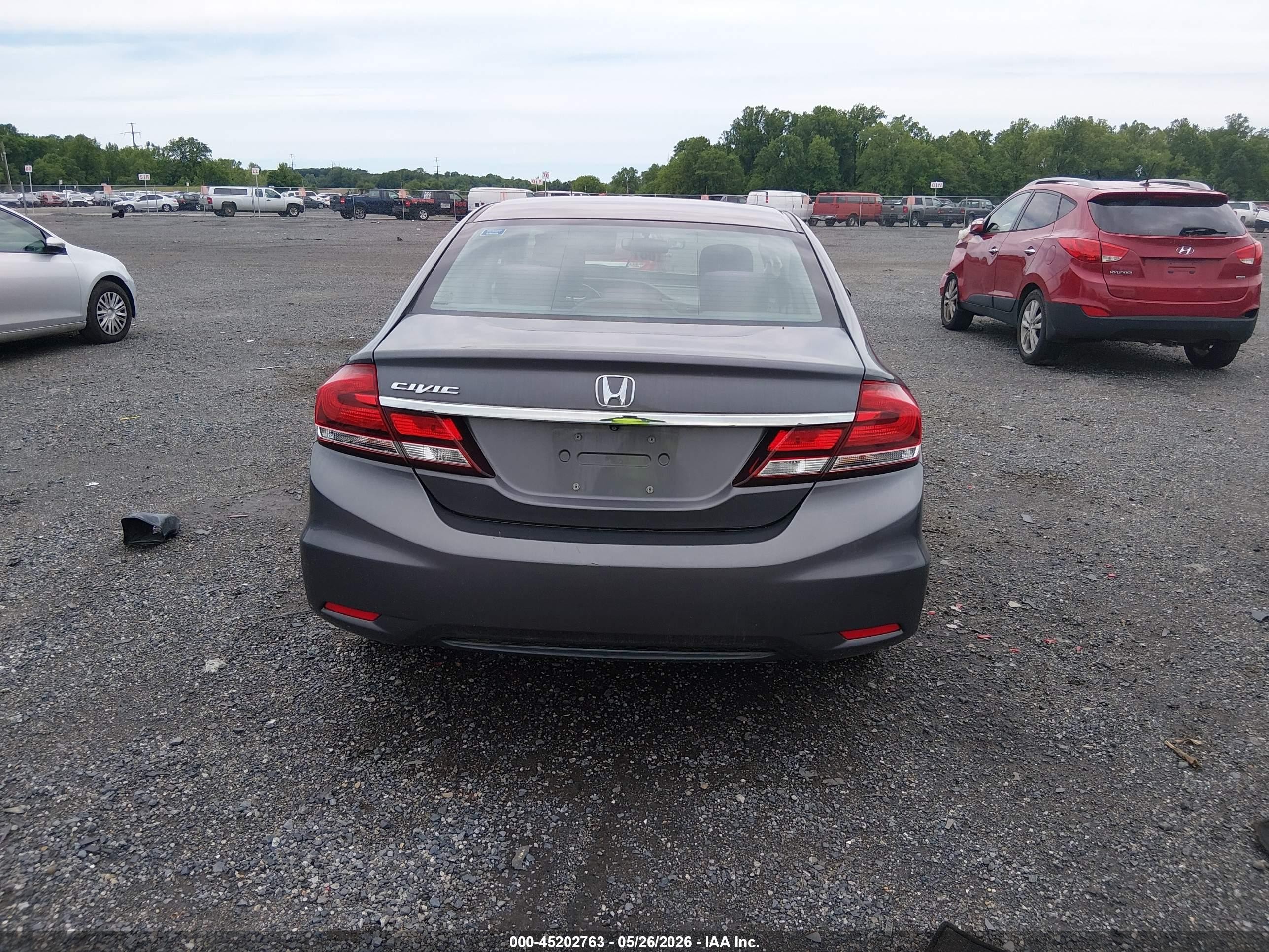 2015 Honda Civic Ex Gray vin: 2HGFB2F80FH510805