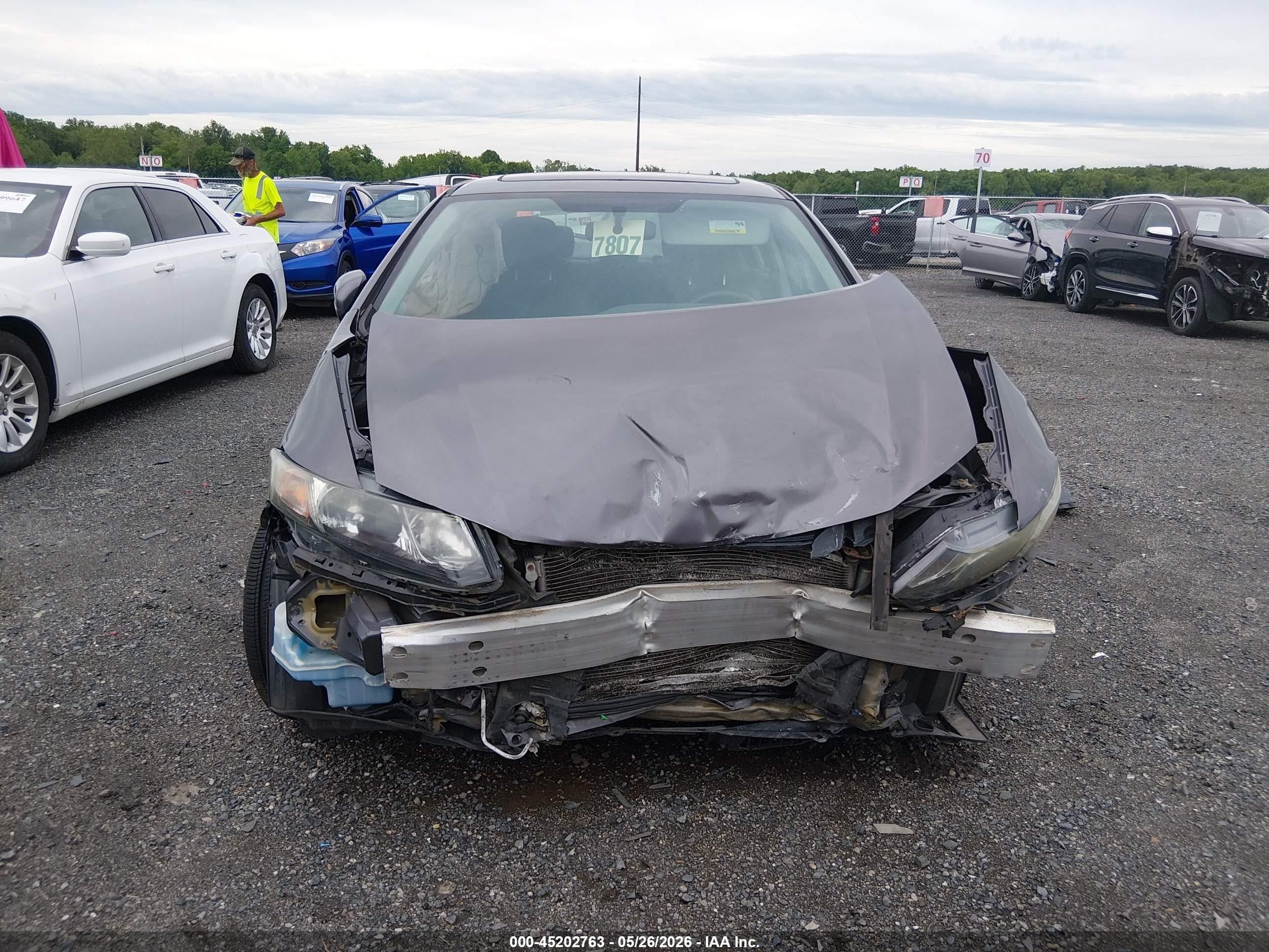 2015 Honda Civic Ex Gray vin: 2HGFB2F80FH510805