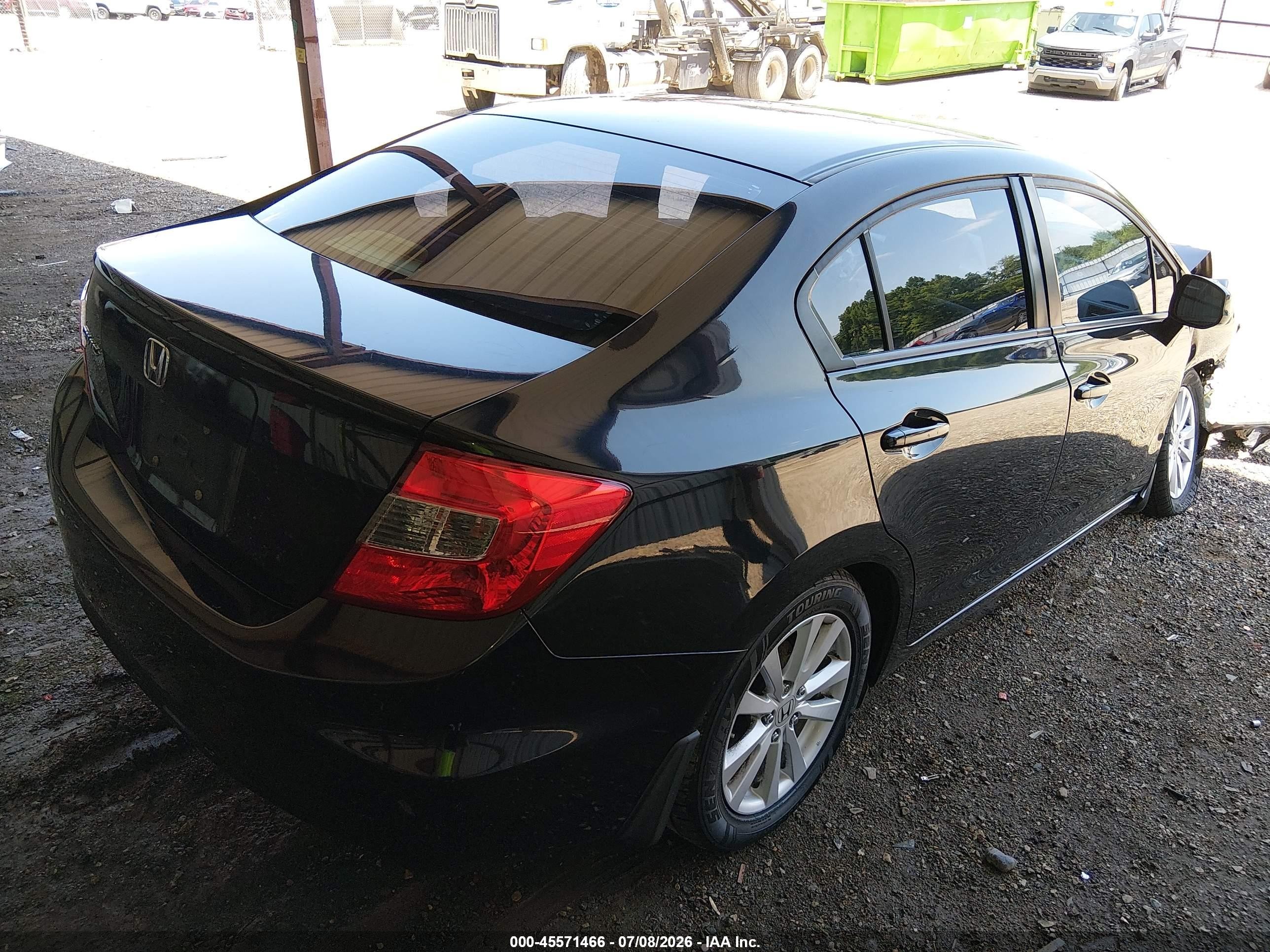 2012 Honda Civic Ex Black vin: 2HGFB2F81CH308325