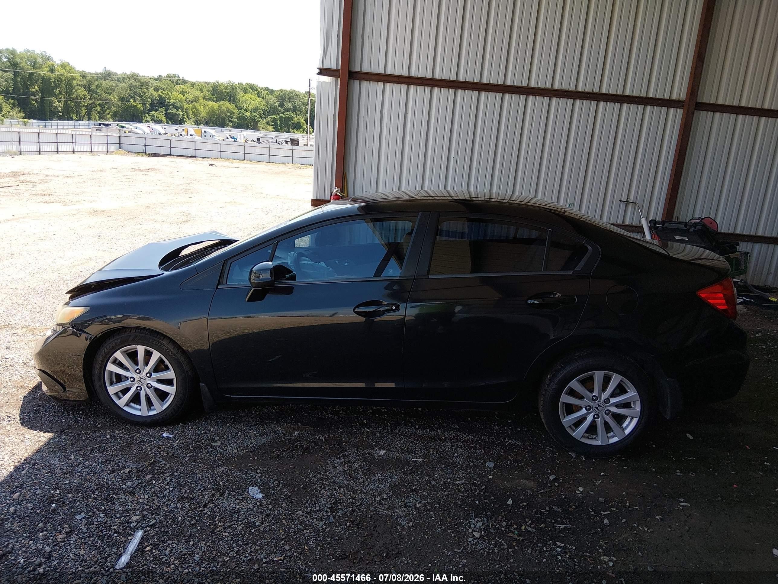 2012 Honda Civic Ex Black vin: 2HGFB2F81CH308325