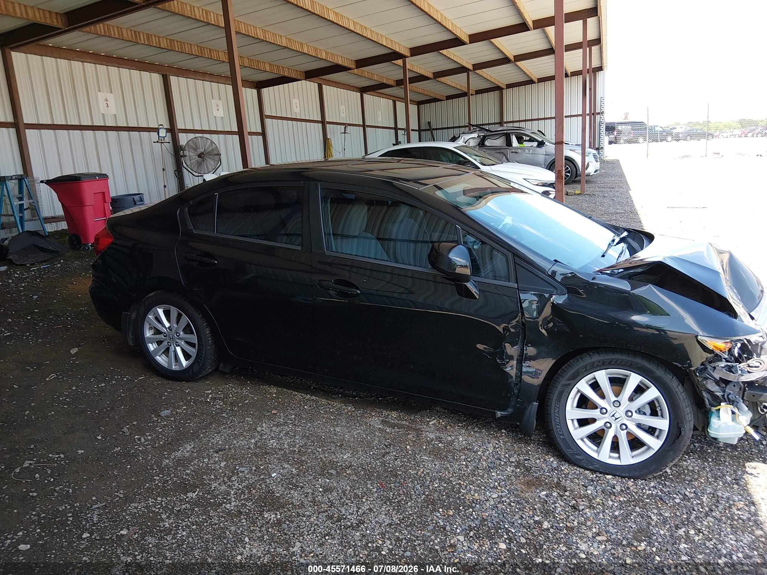 2012 Honda Civic Ex Black vin: 2HGFB2F81CH308325