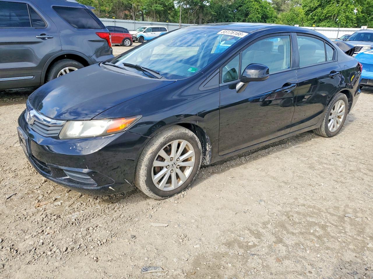 2012 Honda Civic Ex Black vin: 2HGFB2F81CH309300