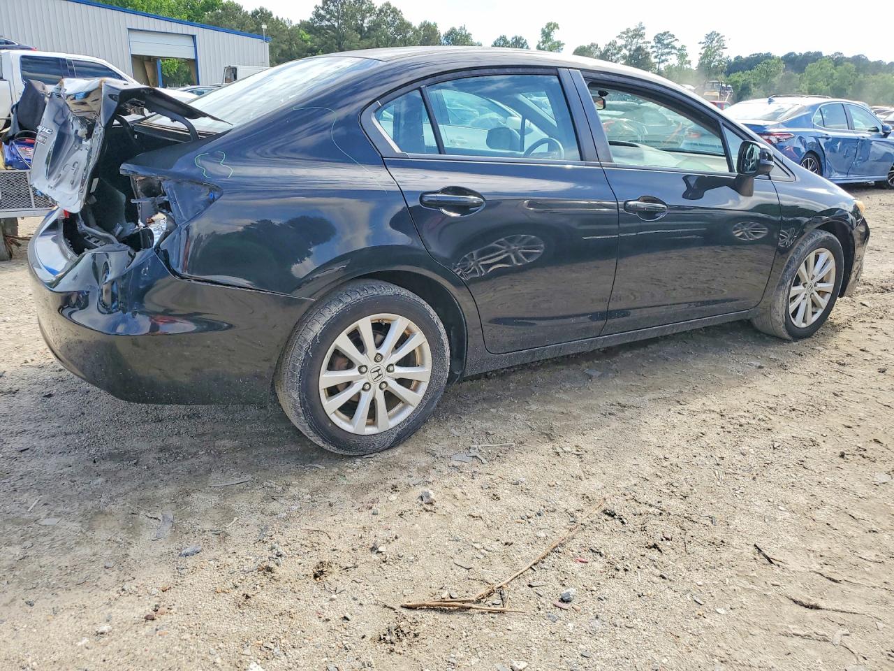 2012 Honda Civic Ex Black vin: 2HGFB2F81CH309300