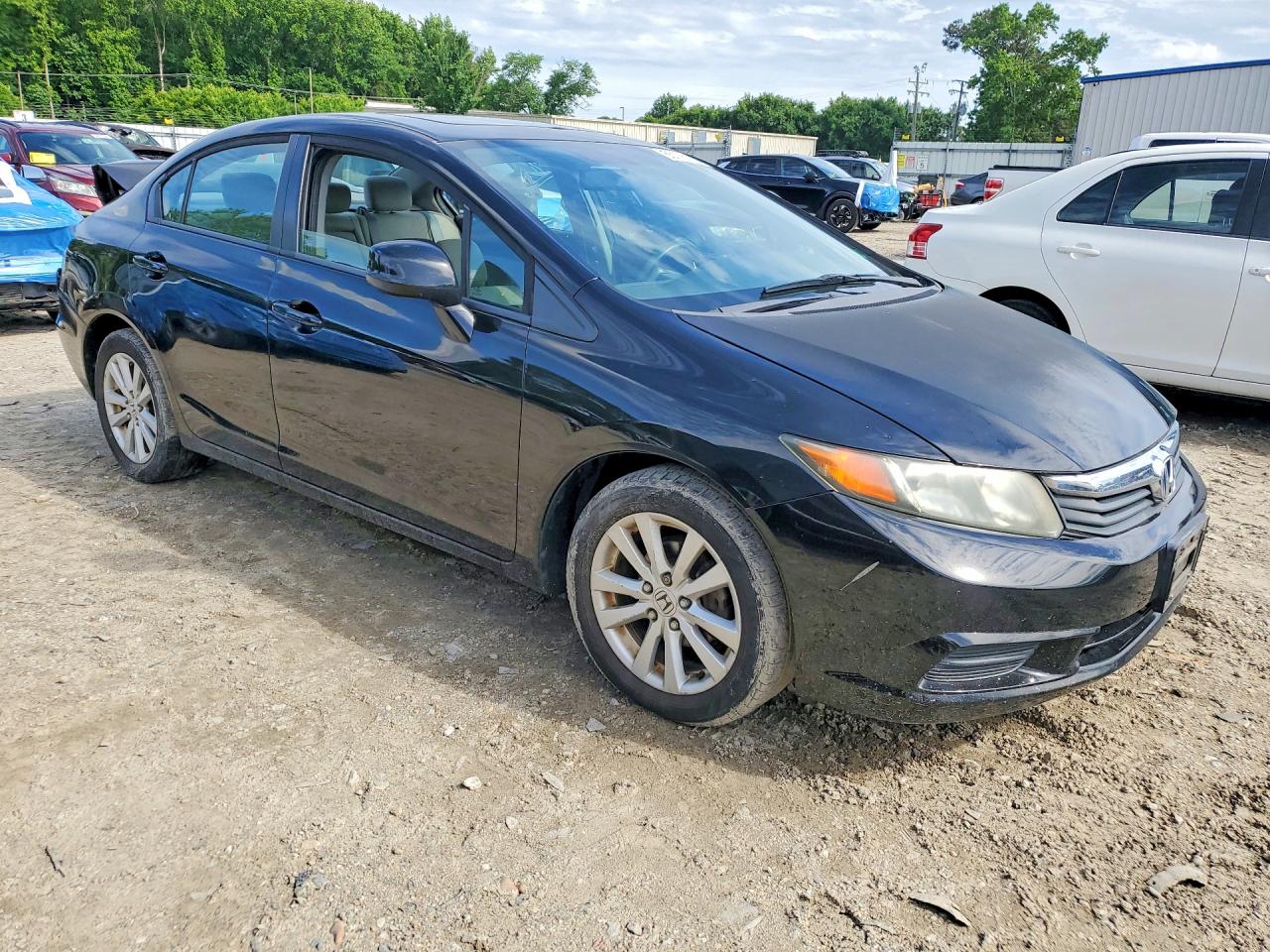 2012 Honda Civic Ex Black vin: 2HGFB2F81CH309300
