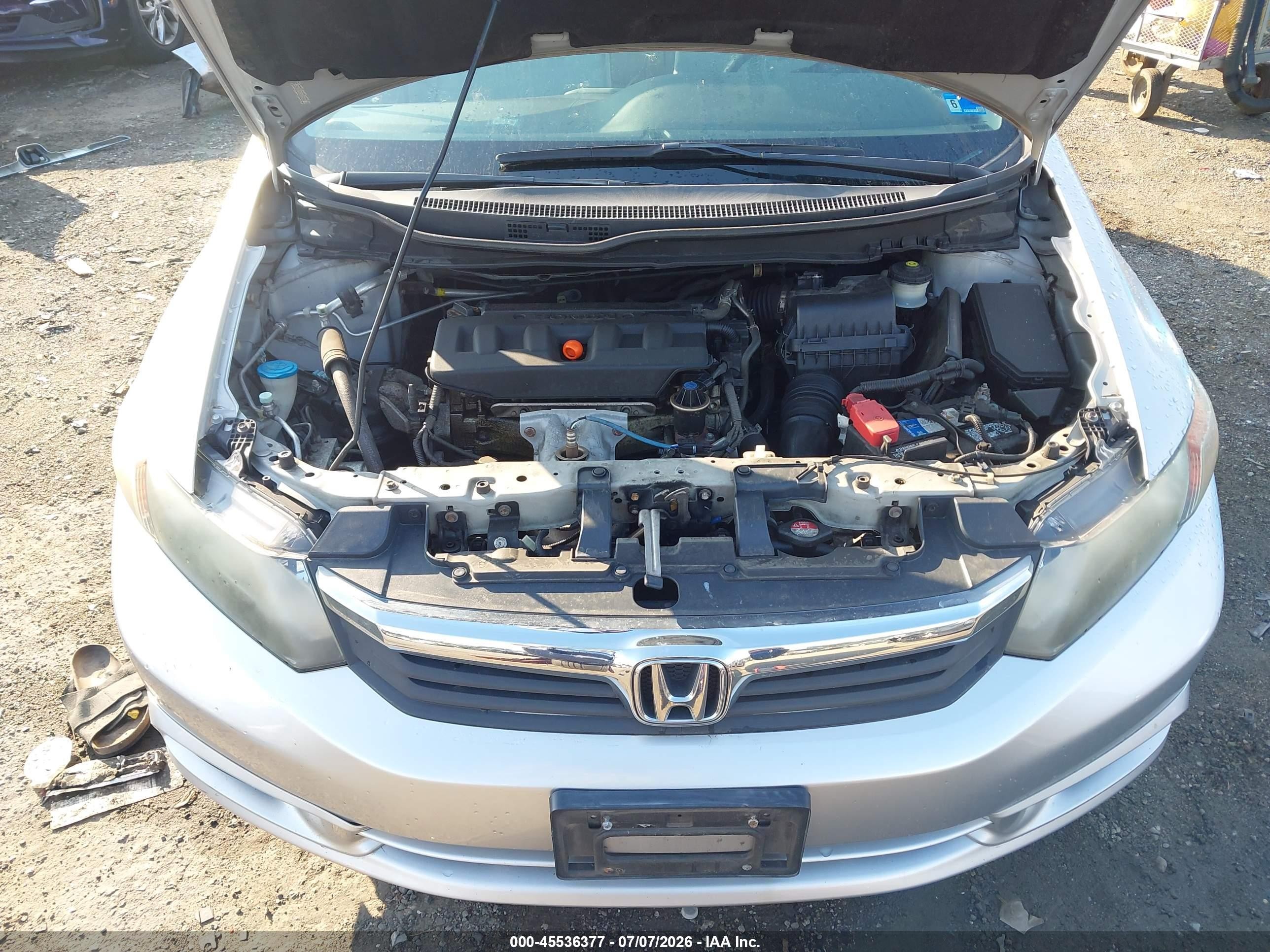 2012 Honda Civic Ex Silver vin: 2HGFB2F81CH335945