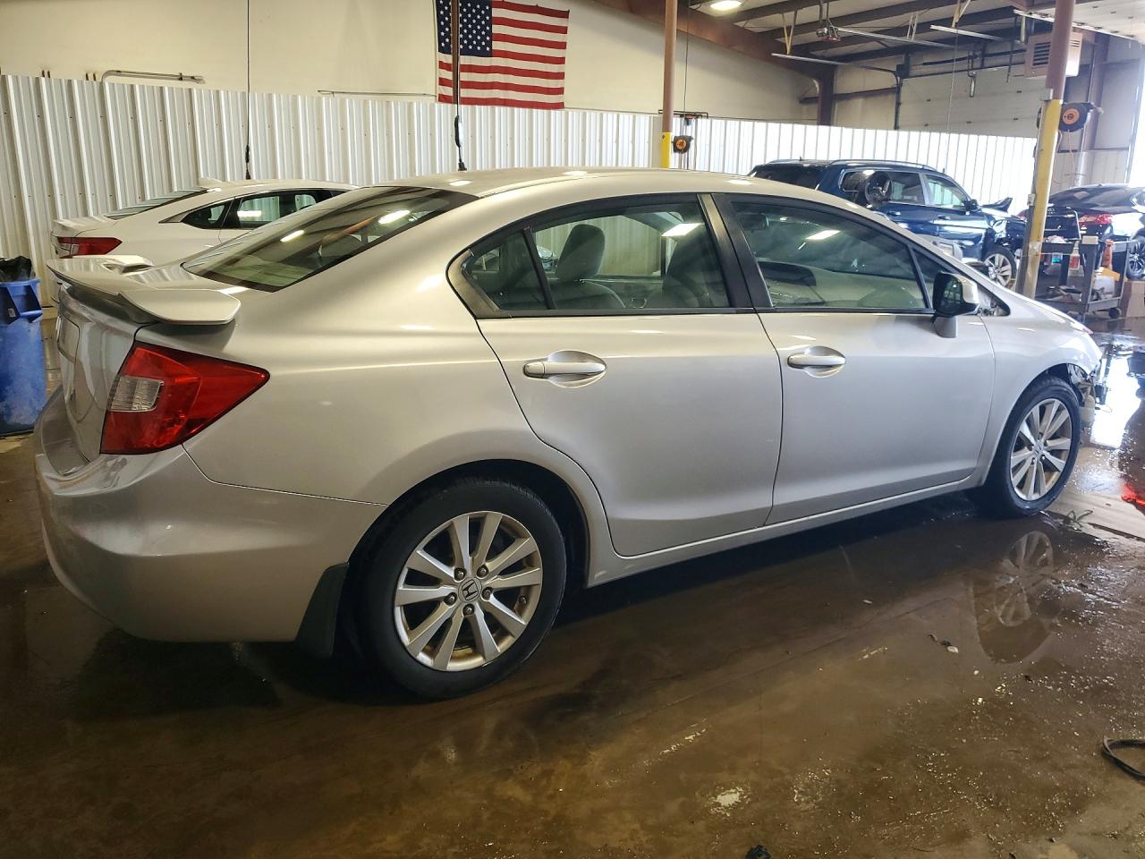 2012 Honda Civic Ex Серебряный vin: 2HGFB2F81CH503745