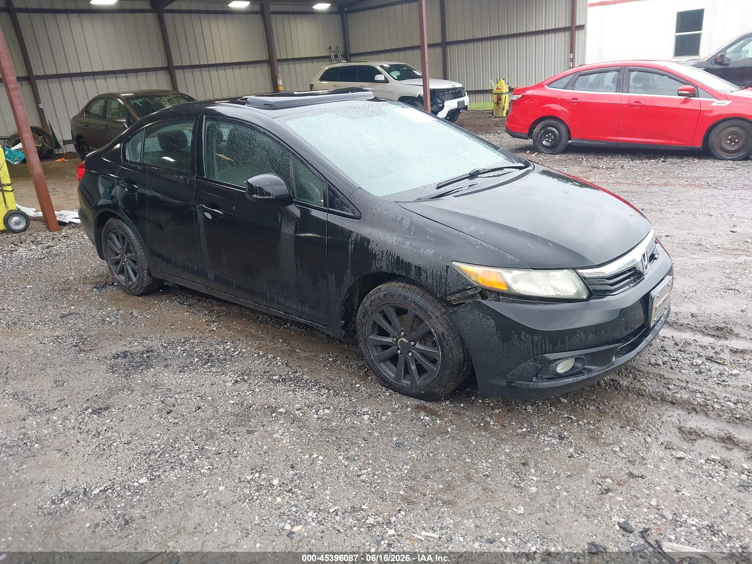 2012 Honda Civic Ex Black vin: 2HGFB2F81CH511912