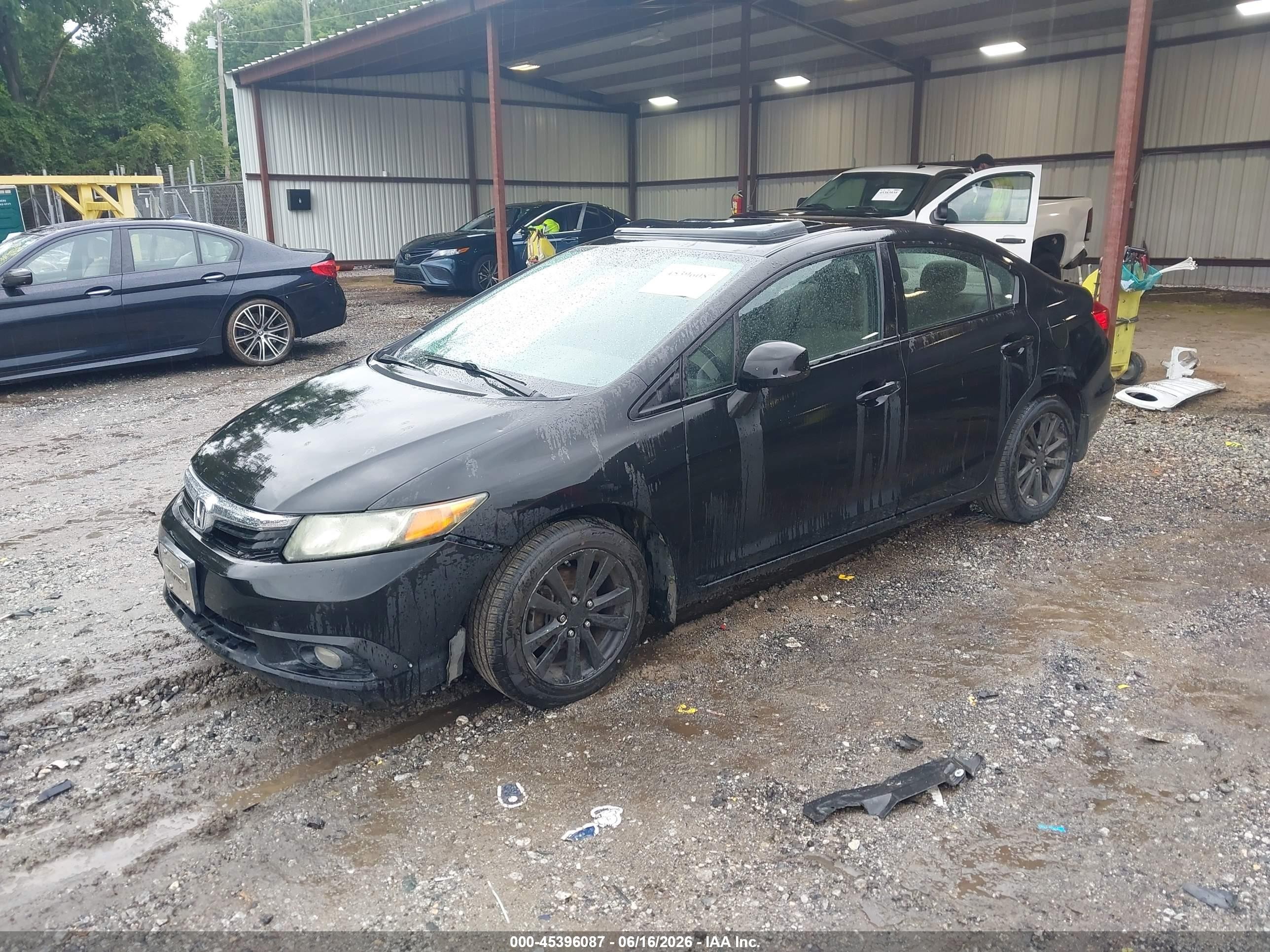2012 Honda Civic Ex Black vin: 2HGFB2F81CH511912
