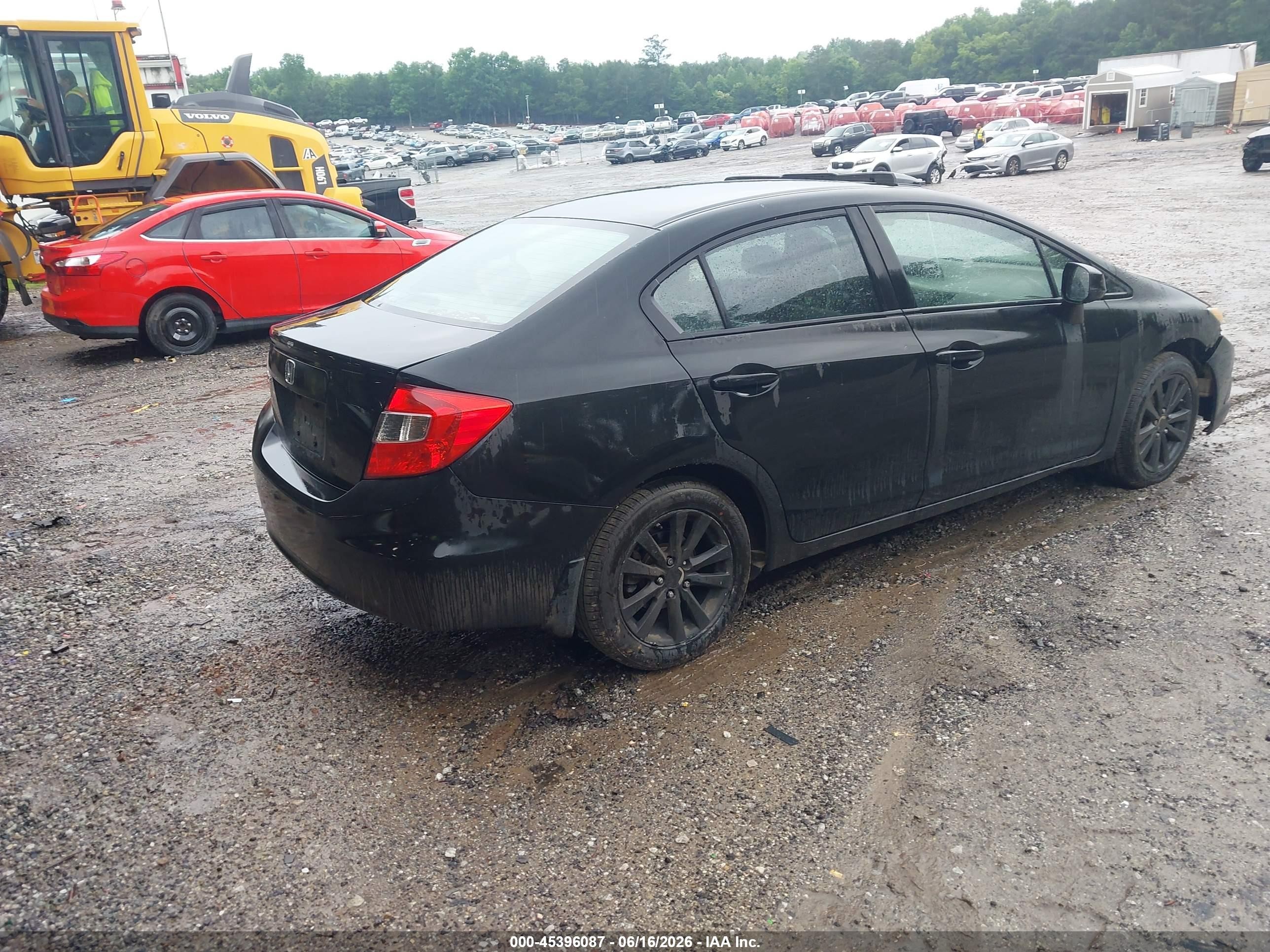 2012 Honda Civic Ex Black vin: 2HGFB2F81CH511912