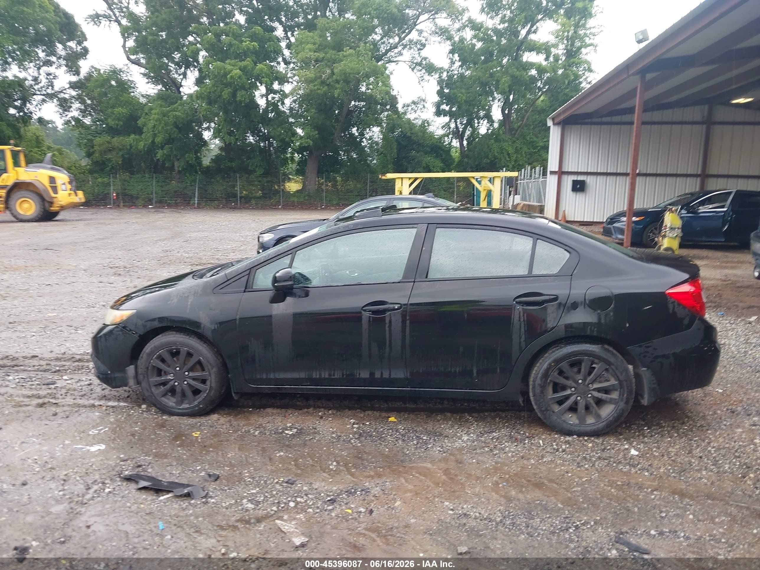 2012 Honda Civic Ex Black vin: 2HGFB2F81CH511912