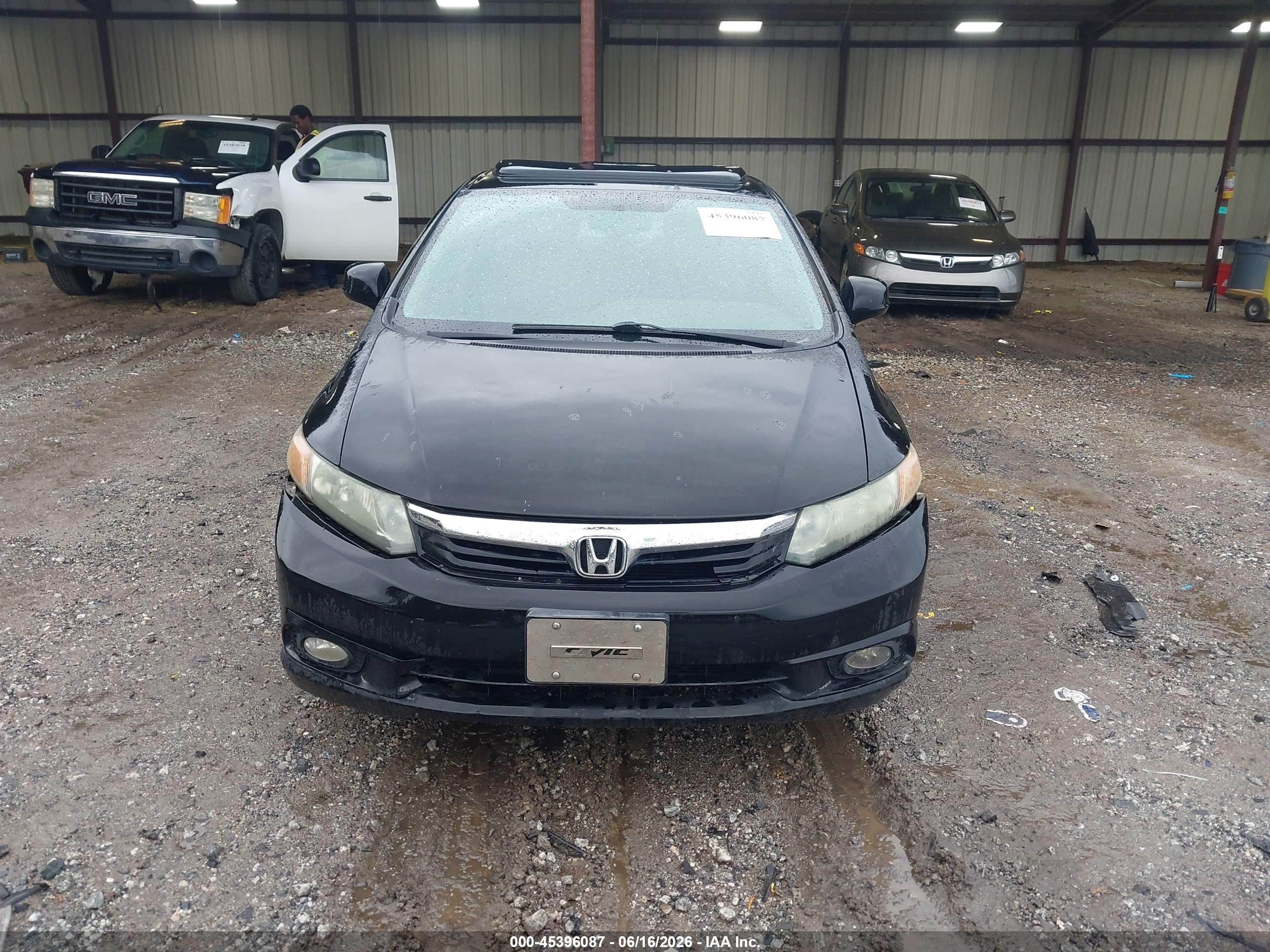 2012 Honda Civic Ex Black vin: 2HGFB2F81CH511912