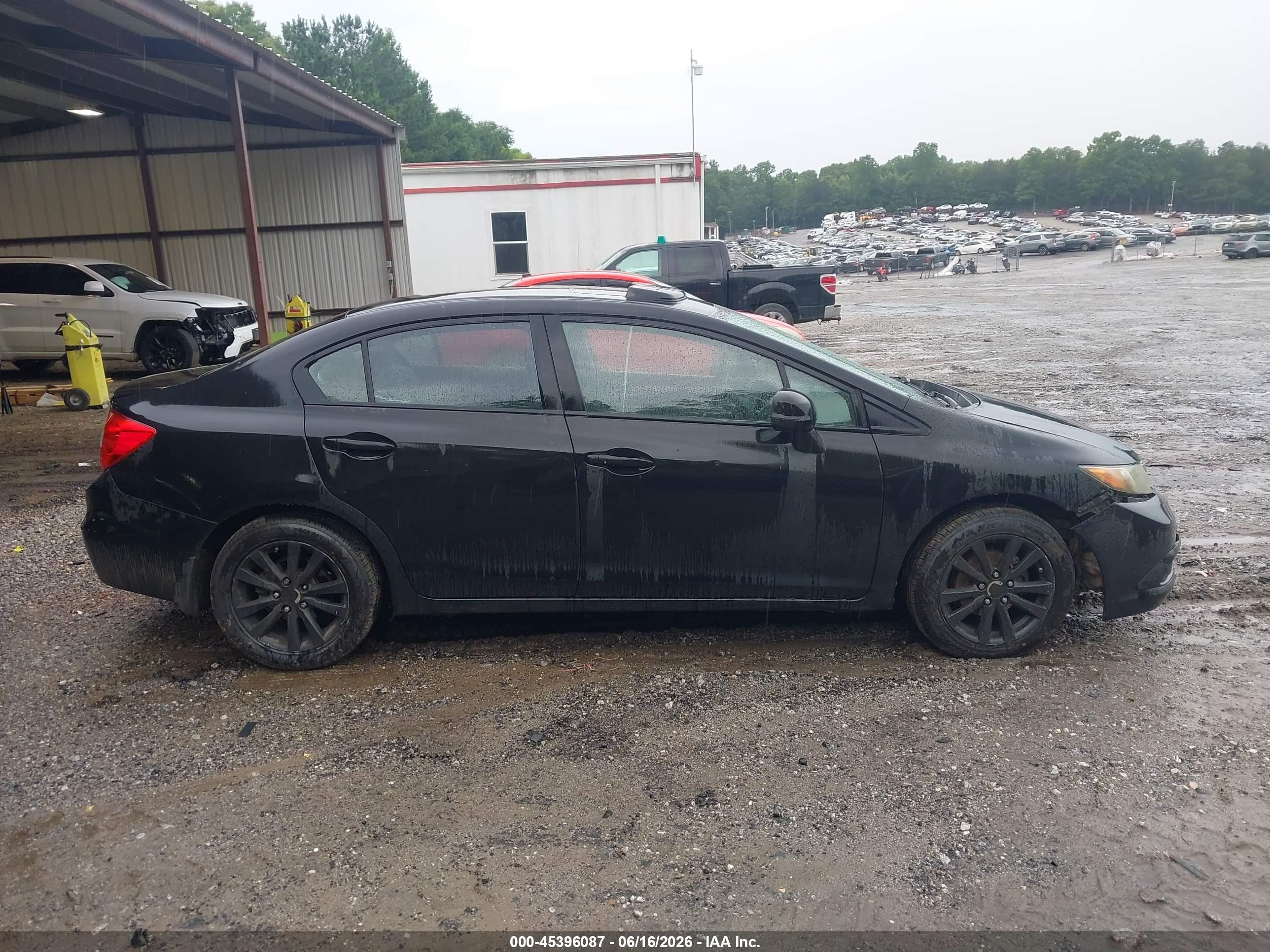 2012 Honda Civic Ex Black vin: 2HGFB2F81CH511912