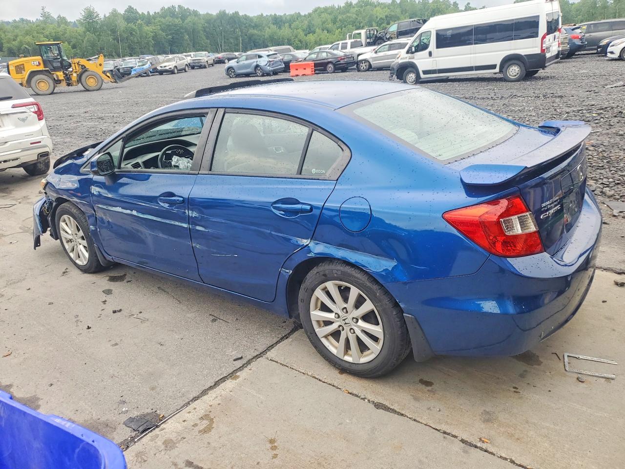 2012 Honda Civic Ex Blue vin: 2HGFB2F81CH513191