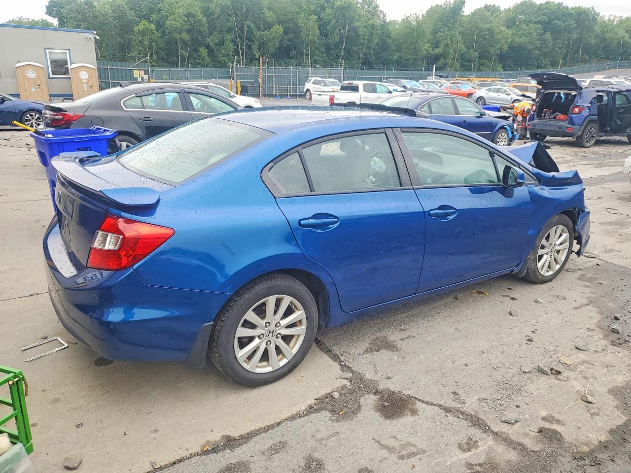 2012 Honda Civic Ex Blue vin: 2HGFB2F81CH513191