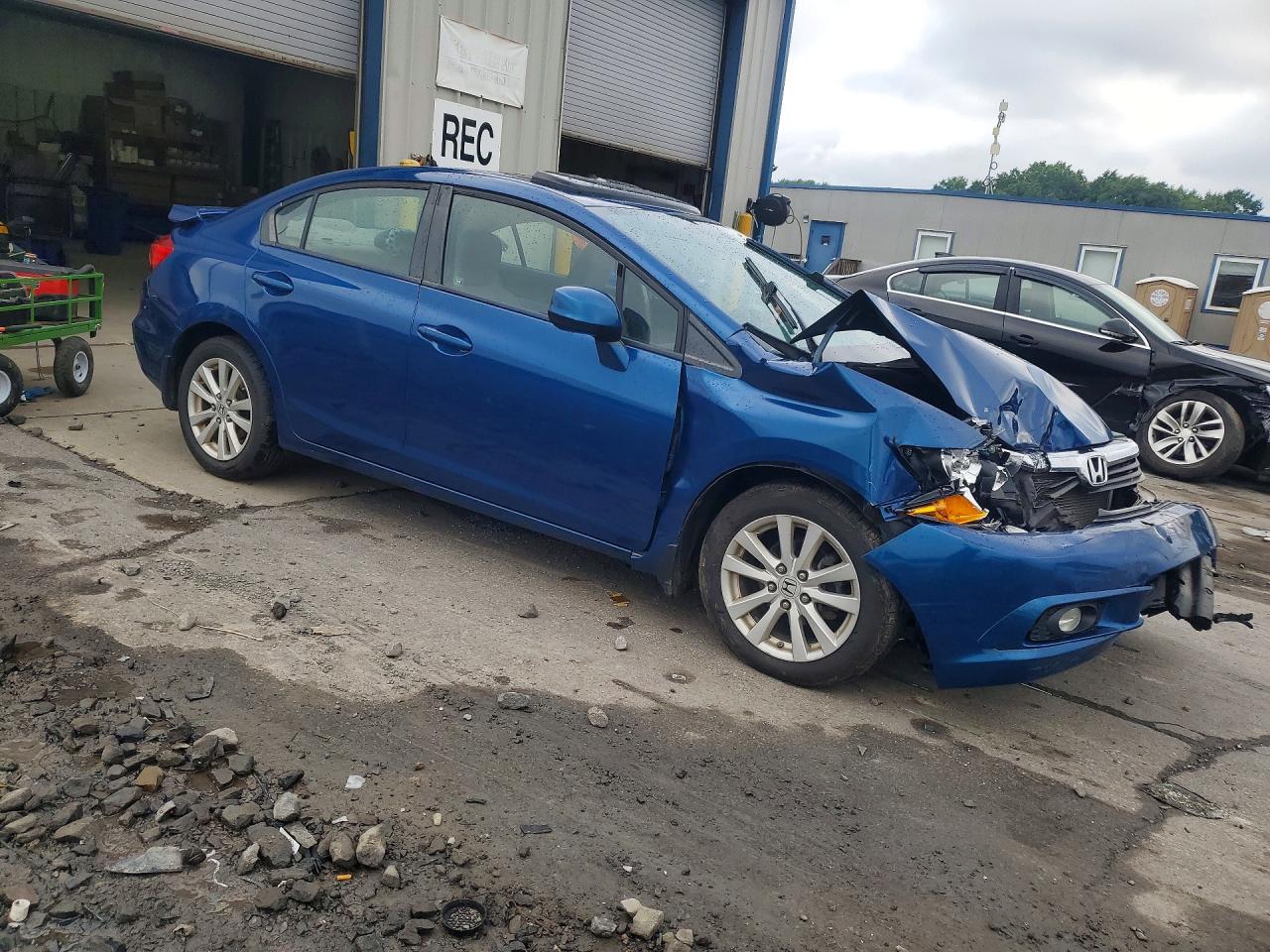 2012 Honda Civic Ex Blue vin: 2HGFB2F81CH513191