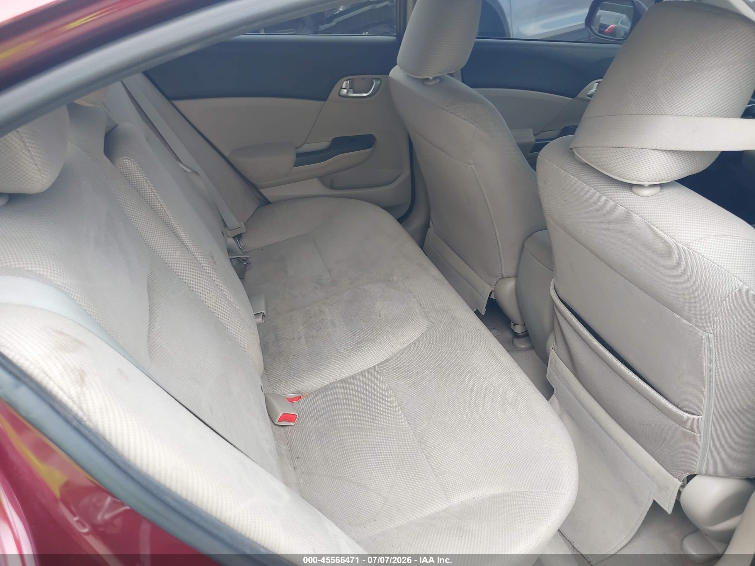 2012 Honda Civic Ex Burgundy vin: 2HGFB2F81CH537295