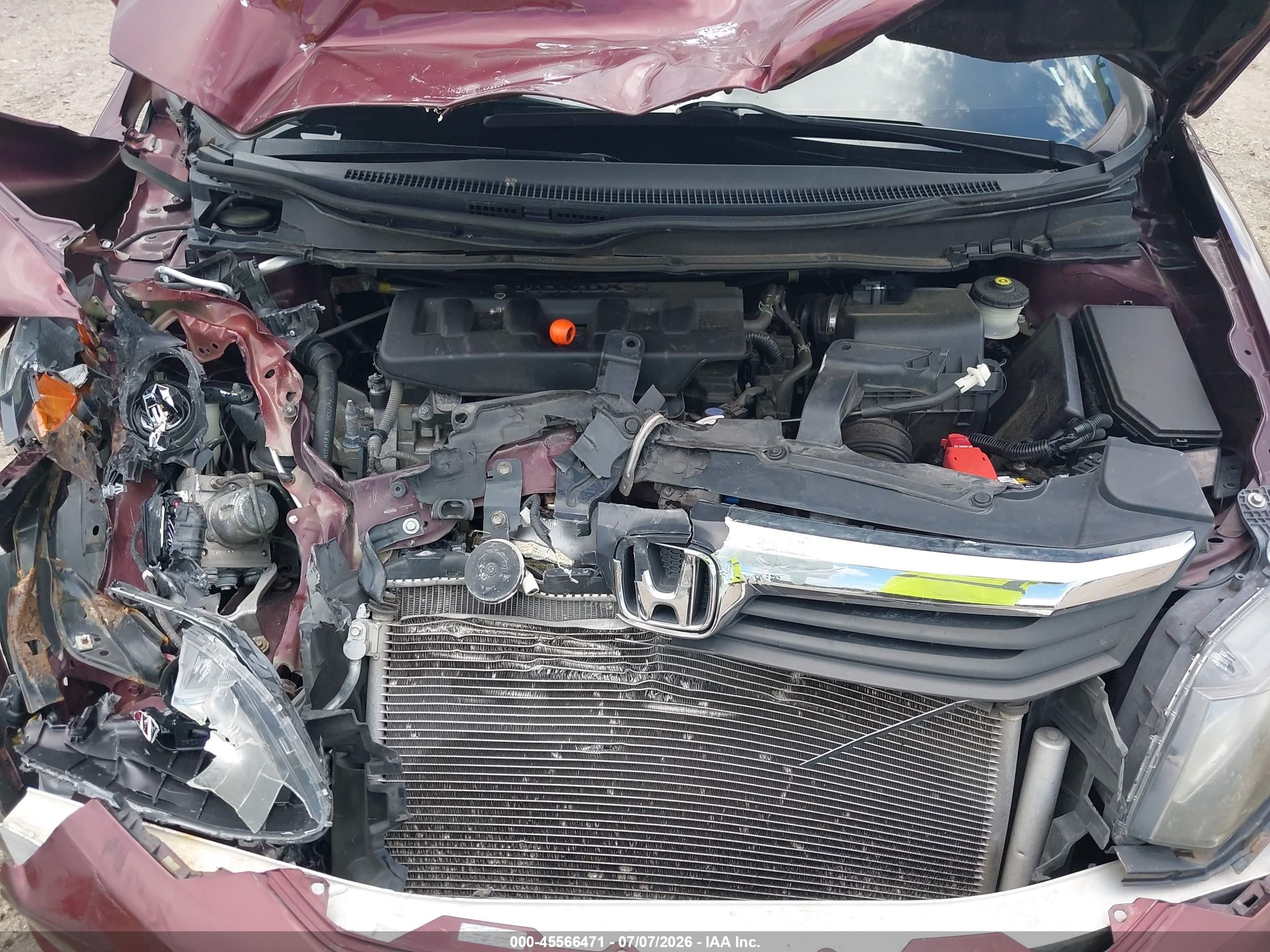2012 Honda Civic Ex Burgundy vin: 2HGFB2F81CH537295