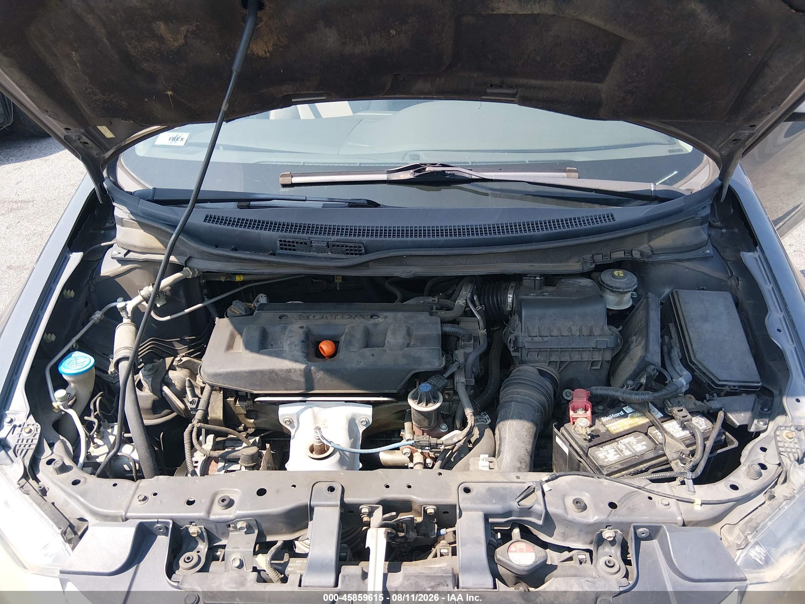 2012 Honda Civic Ex Gray vin: 2HGFB2F81CH556610