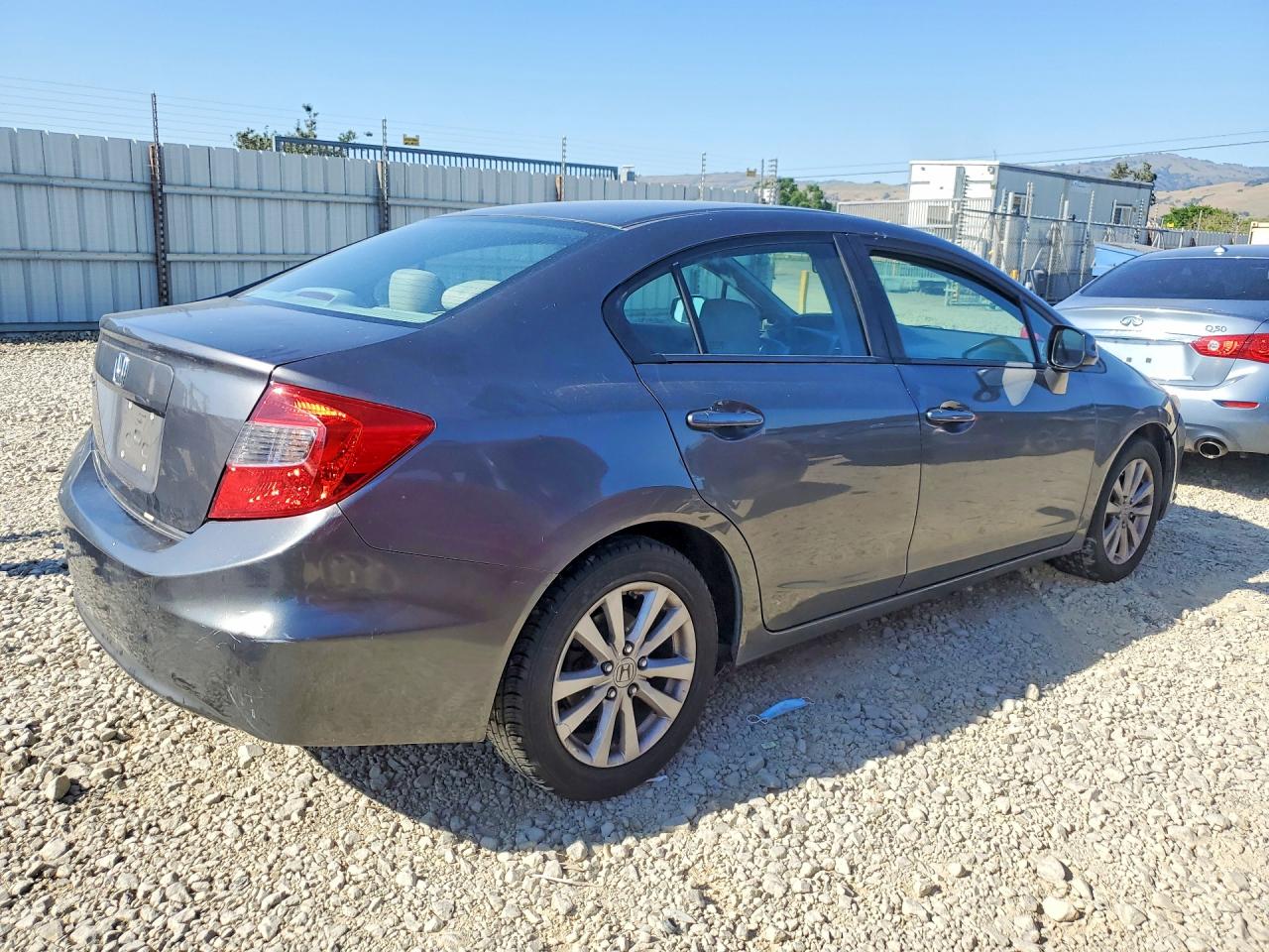 2012 Honda Civic Ex Gray vin: 2HGFB2F81CH574508