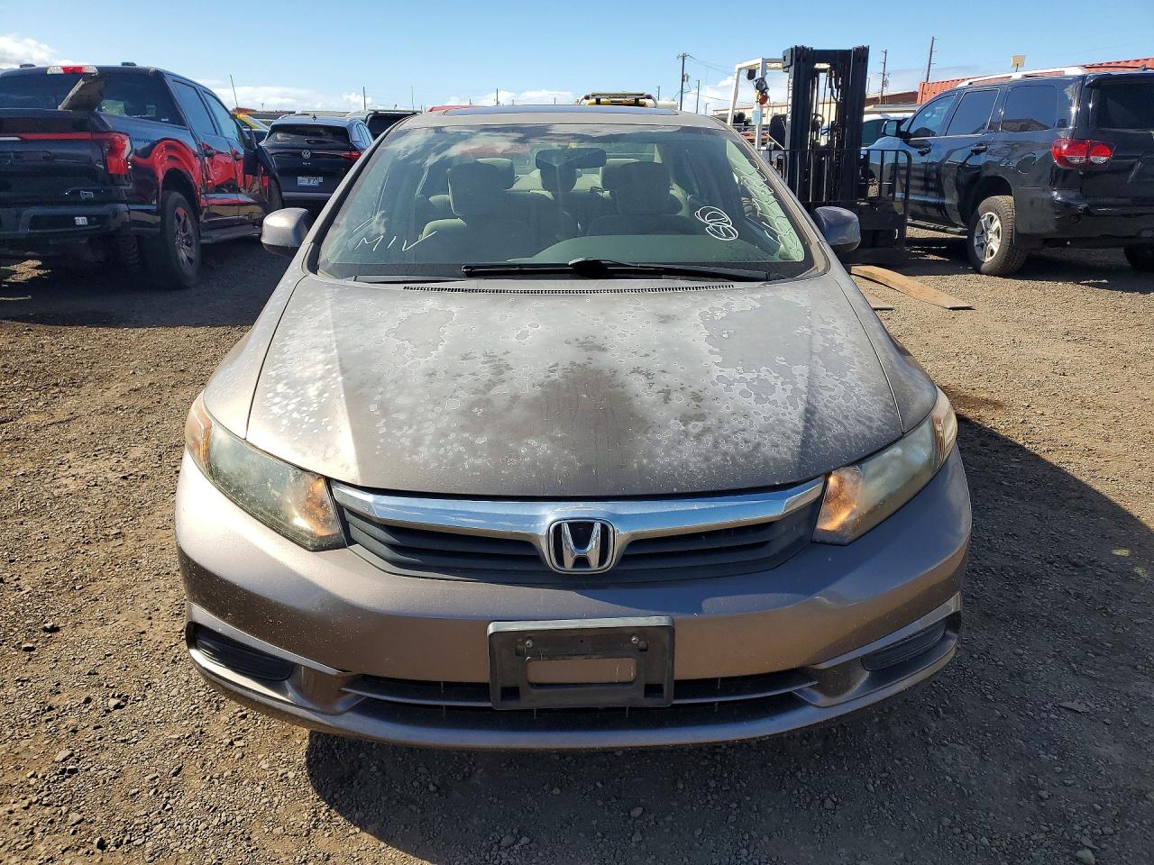 2012 Honda Civic Ex Серый vin: 2HGFB2F81CH594449