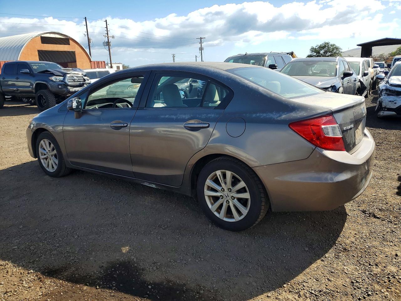 2012 Honda Civic Ex Серый vin: 2HGFB2F81CH594449