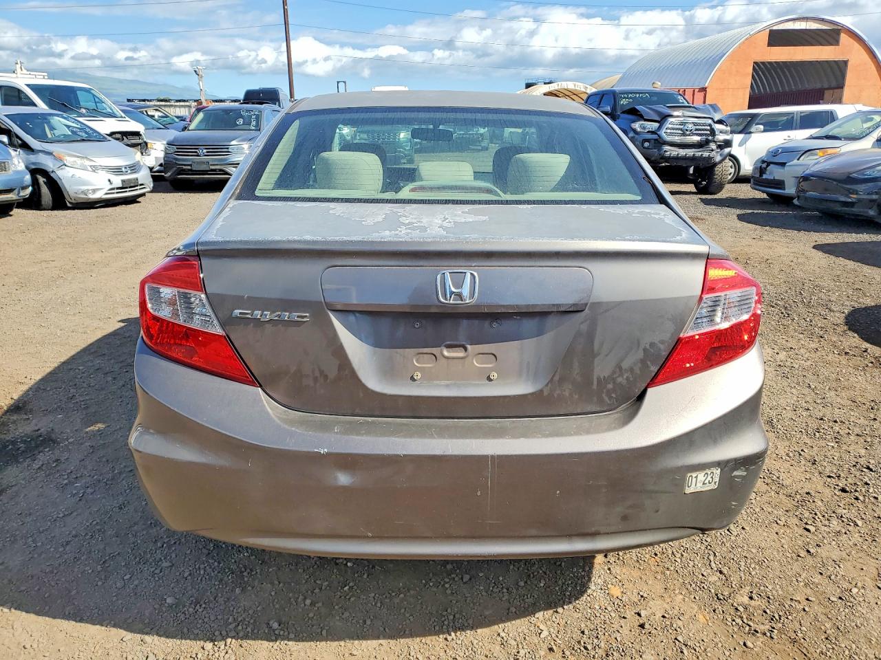 2012 Honda Civic Ex Серый vin: 2HGFB2F81CH594449