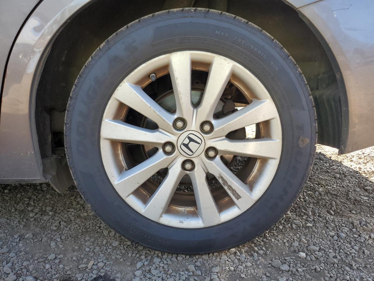 2012 Honda Civic Ex Серый vin: 2HGFB2F81CH594449 Damage: Left Rear Wheel, Curb Rash, 4 To 5 Inches
