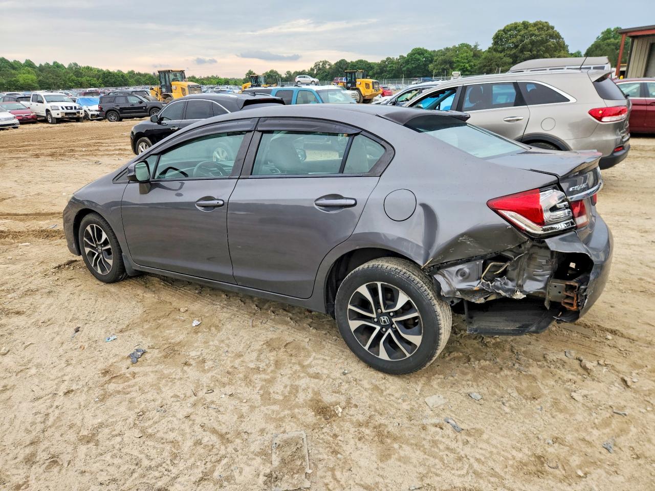 2013 Honda Civic Ex Серый vin: 2HGFB2F81DH500944