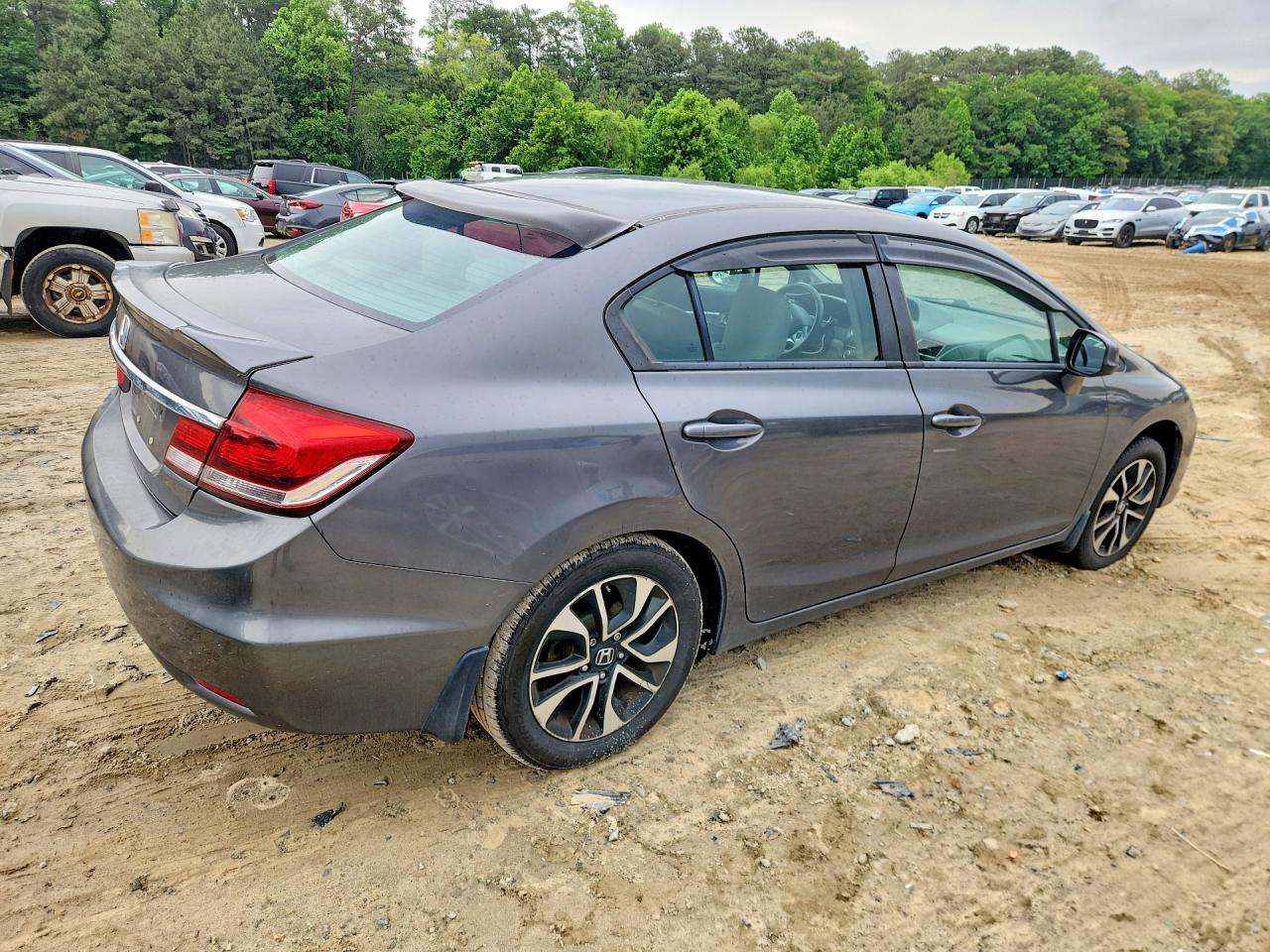 2013 Honda Civic Ex Серый vin: 2HGFB2F81DH500944