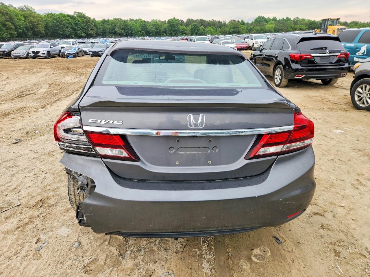2013 Honda Civic Ex Серый vin: 2HGFB2F81DH500944