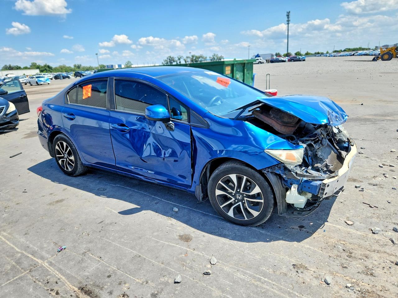 2013 Honda Civic Ex Blue vin: 2HGFB2F81DH505674