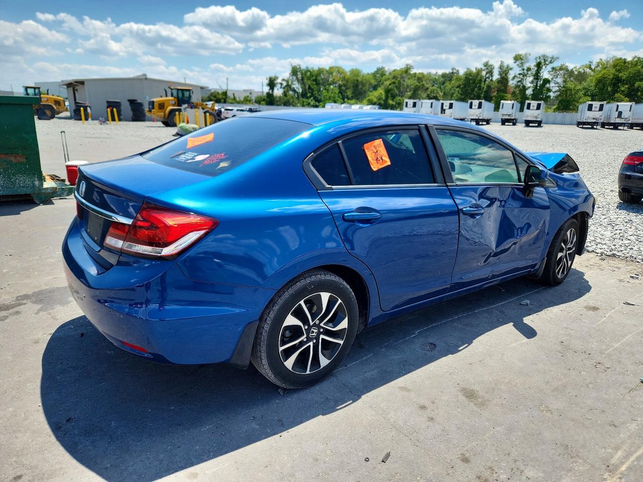 2013 Honda Civic Ex Blue vin: 2HGFB2F81DH505674