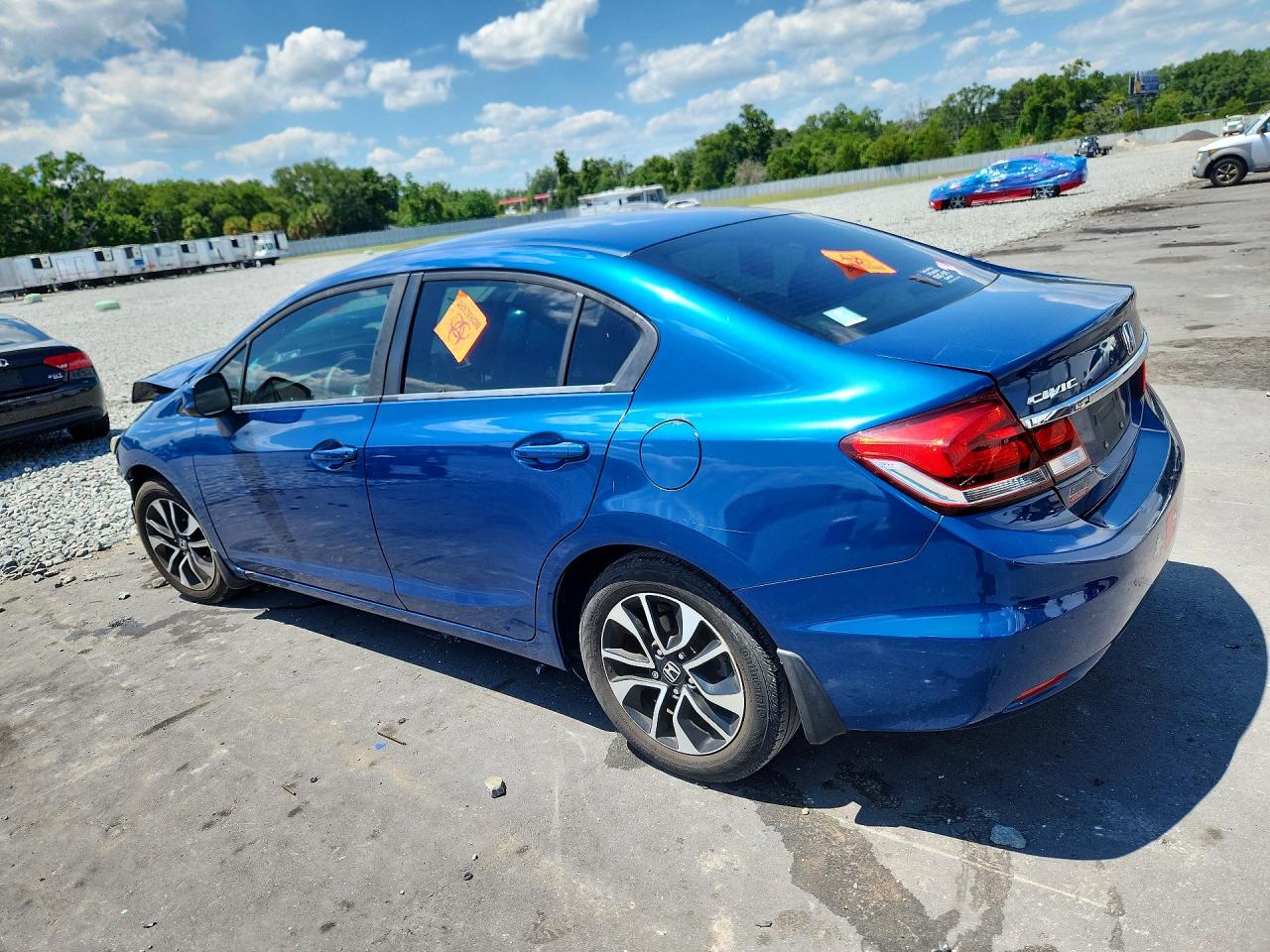 2013 Honda Civic Ex Blue vin: 2HGFB2F81DH505674