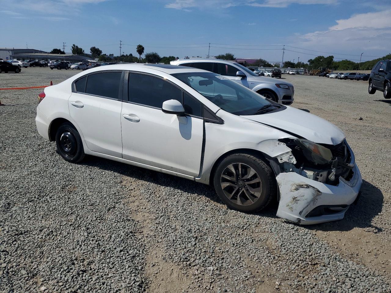 2013 Honda Civic Ex Белый vin: 2HGFB2F81DH510048