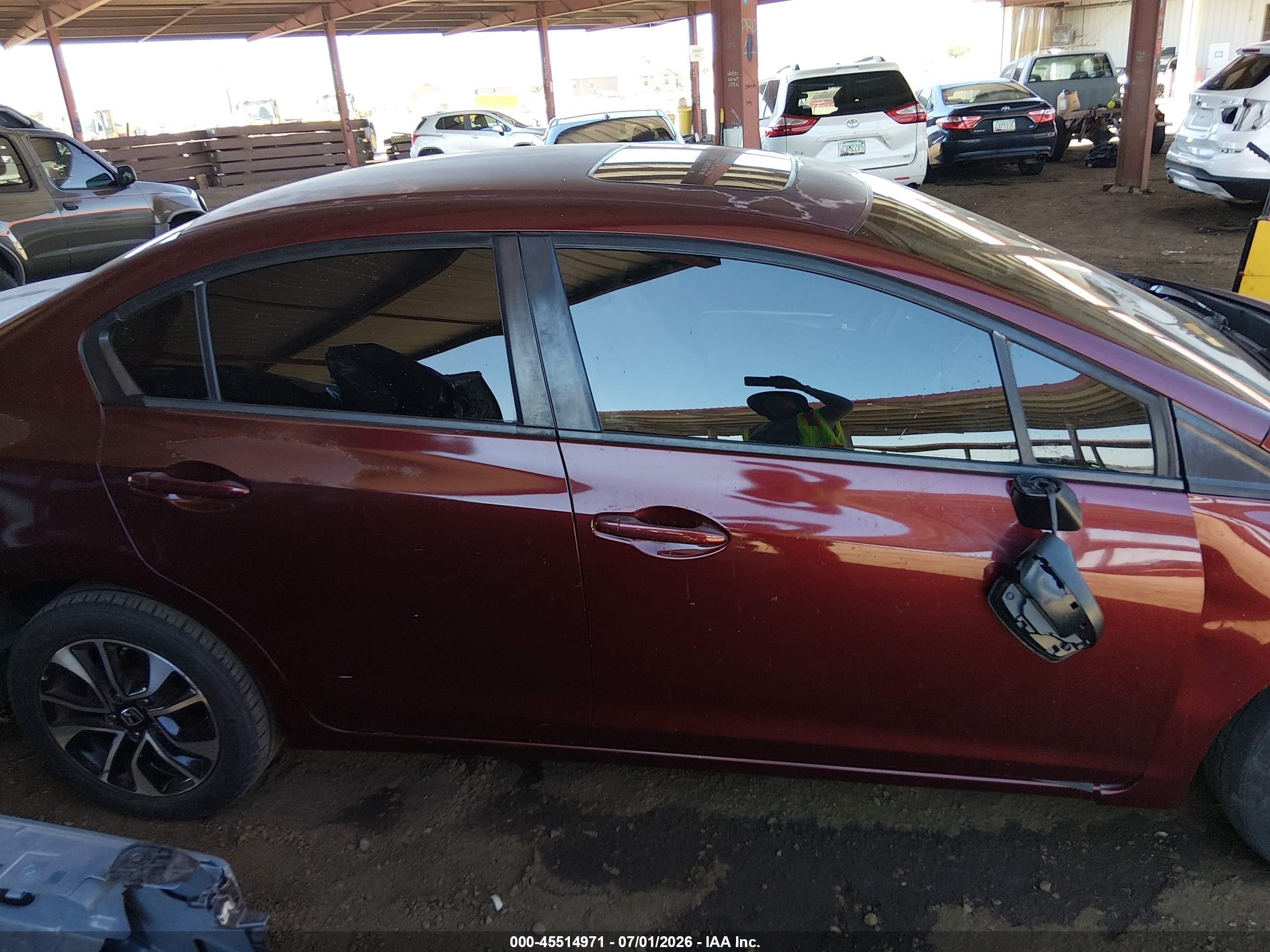 2013 Honda Civic Ex Maroon vin: 2HGFB2F81DH510941