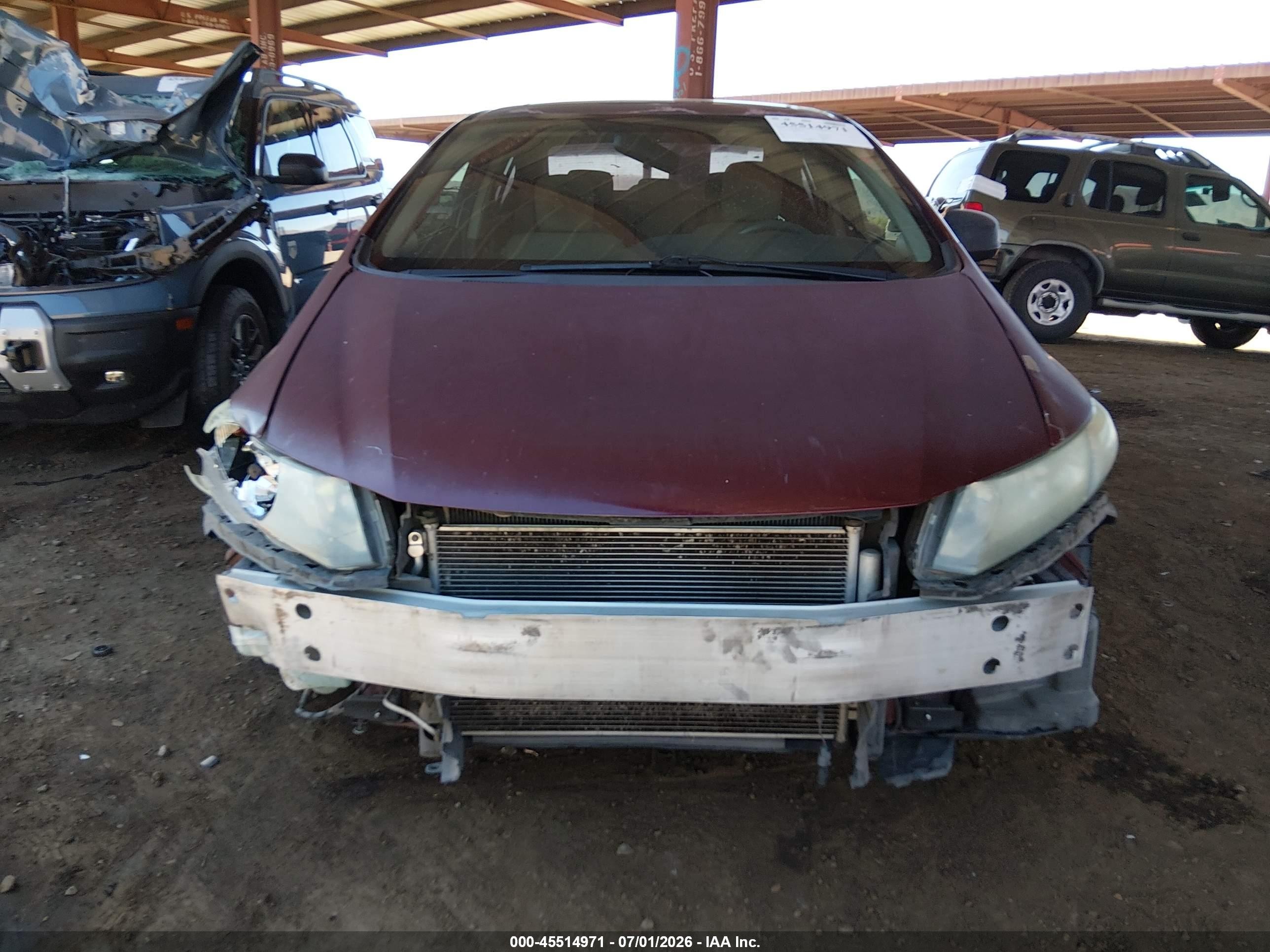 2013 Honda Civic Ex Maroon vin: 2HGFB2F81DH510941