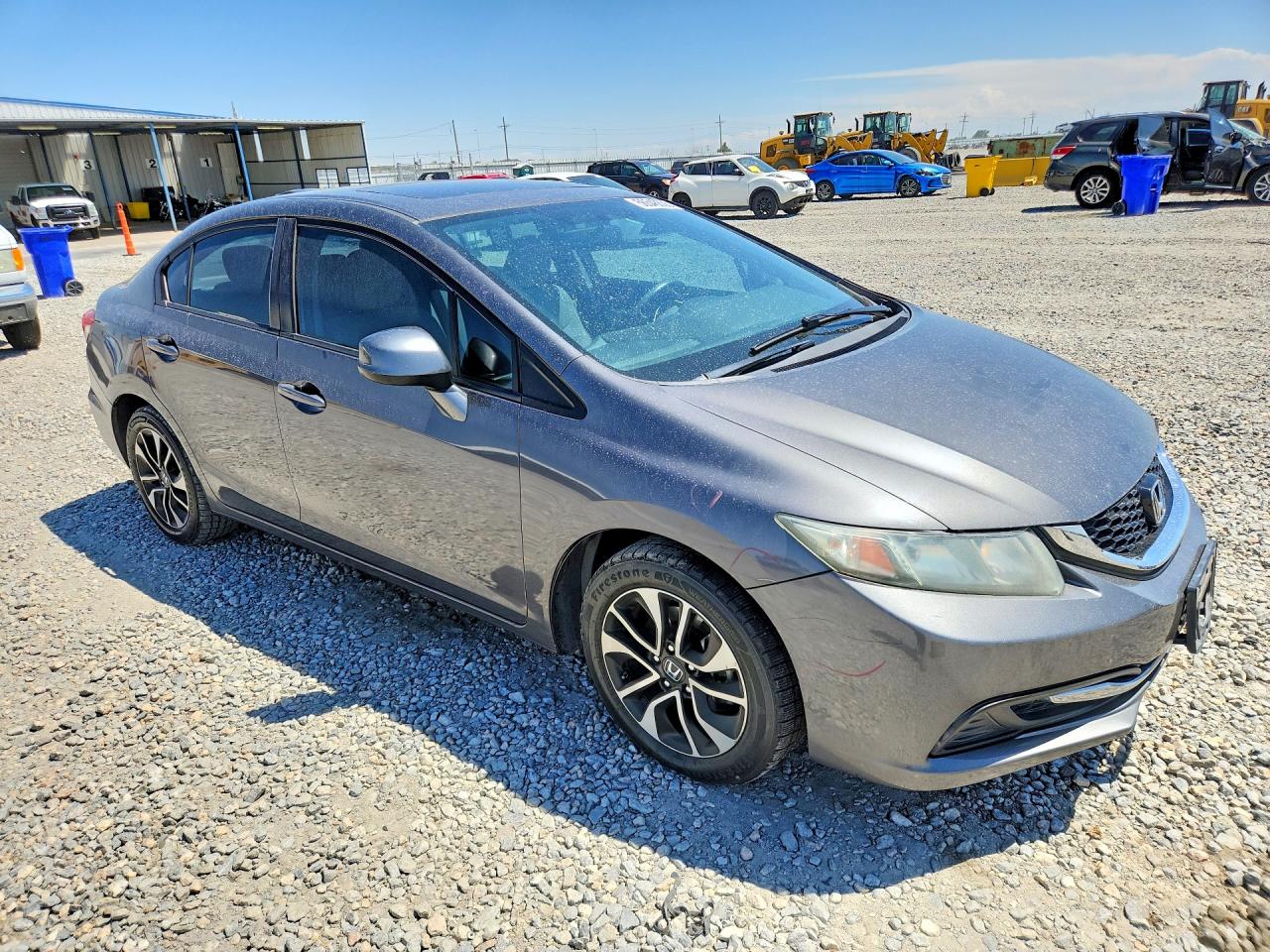 2013 Honda Civic Ex Gray vin: 2HGFB2F81DH524516